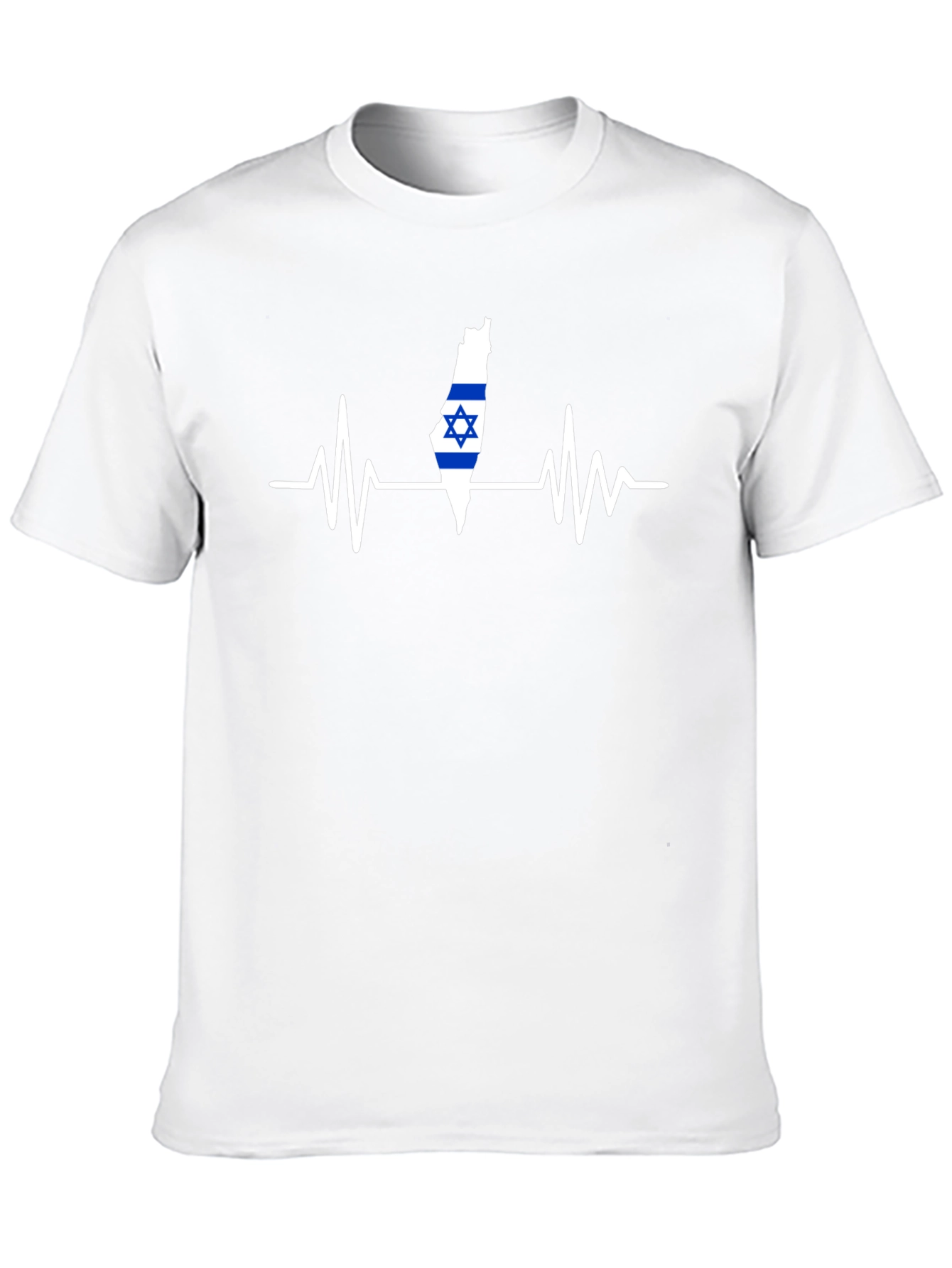 Israel Heartbeat T-Shirt - Black