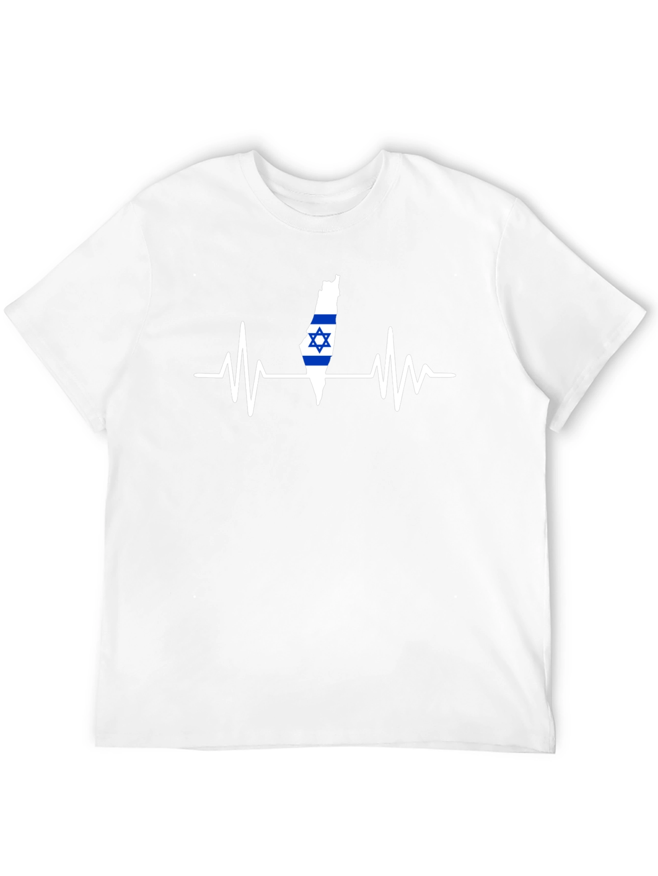 Israel Heartbeat T-Shirt - Black