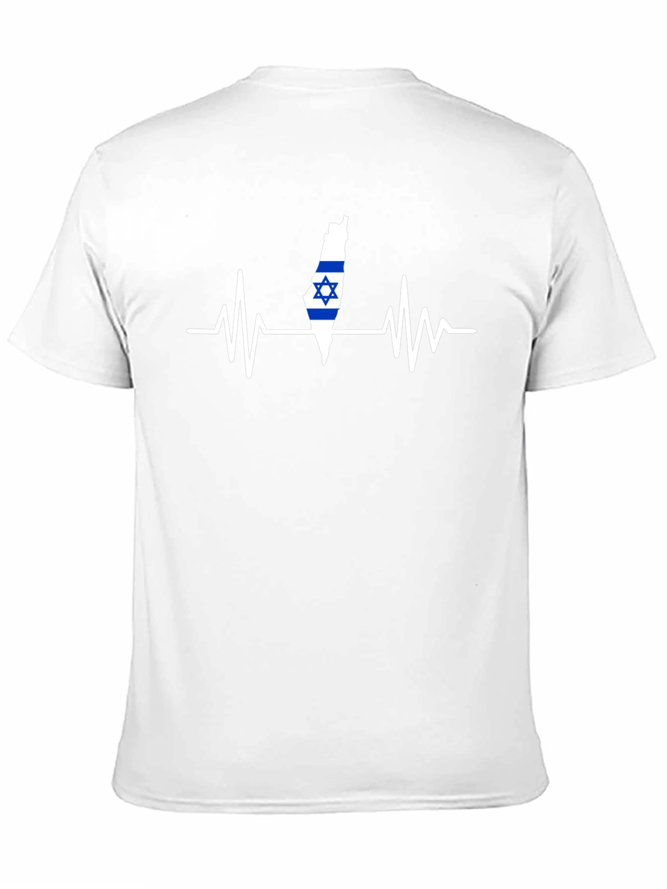 Israel Heartbeat T-Shirt - Black
