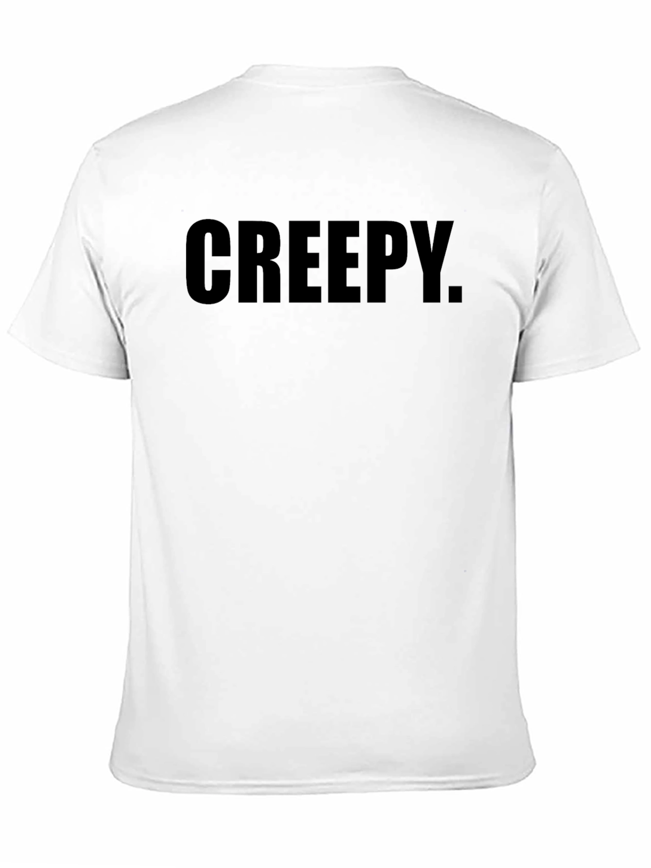 Creepy Text Black T-Shirt - Mens Graphic Tee