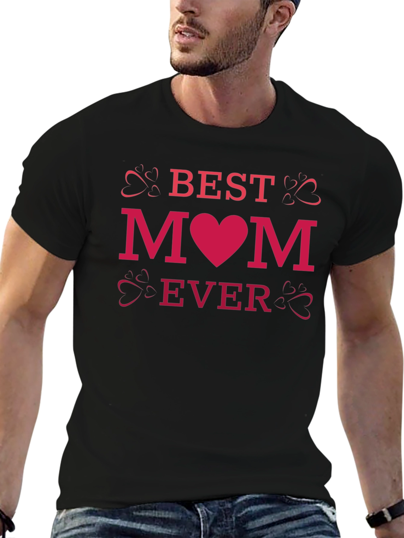 Best Mom Ever T-Shirt - Heart Design
