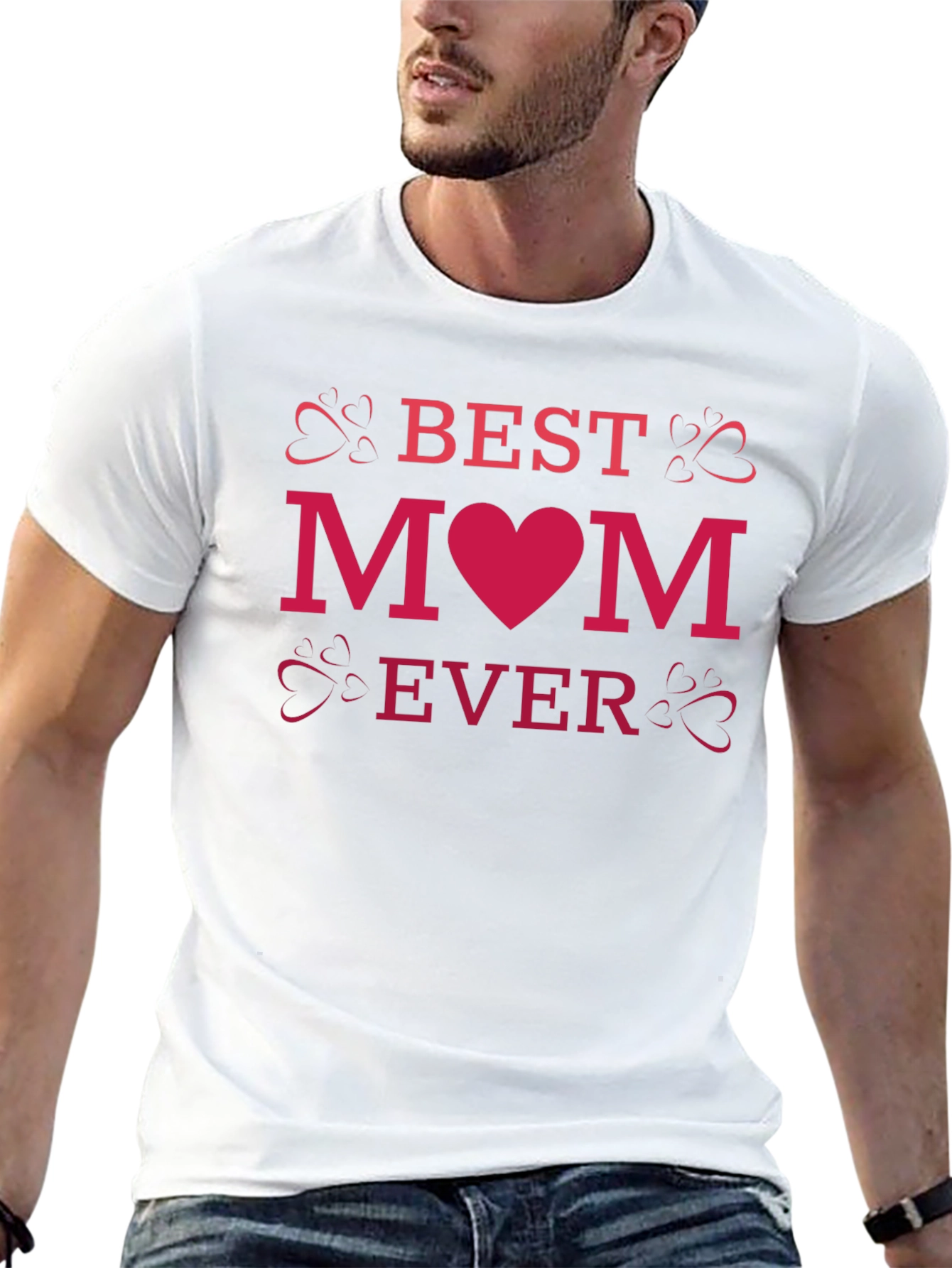 Best Mom Ever T-Shirt - Heart Design