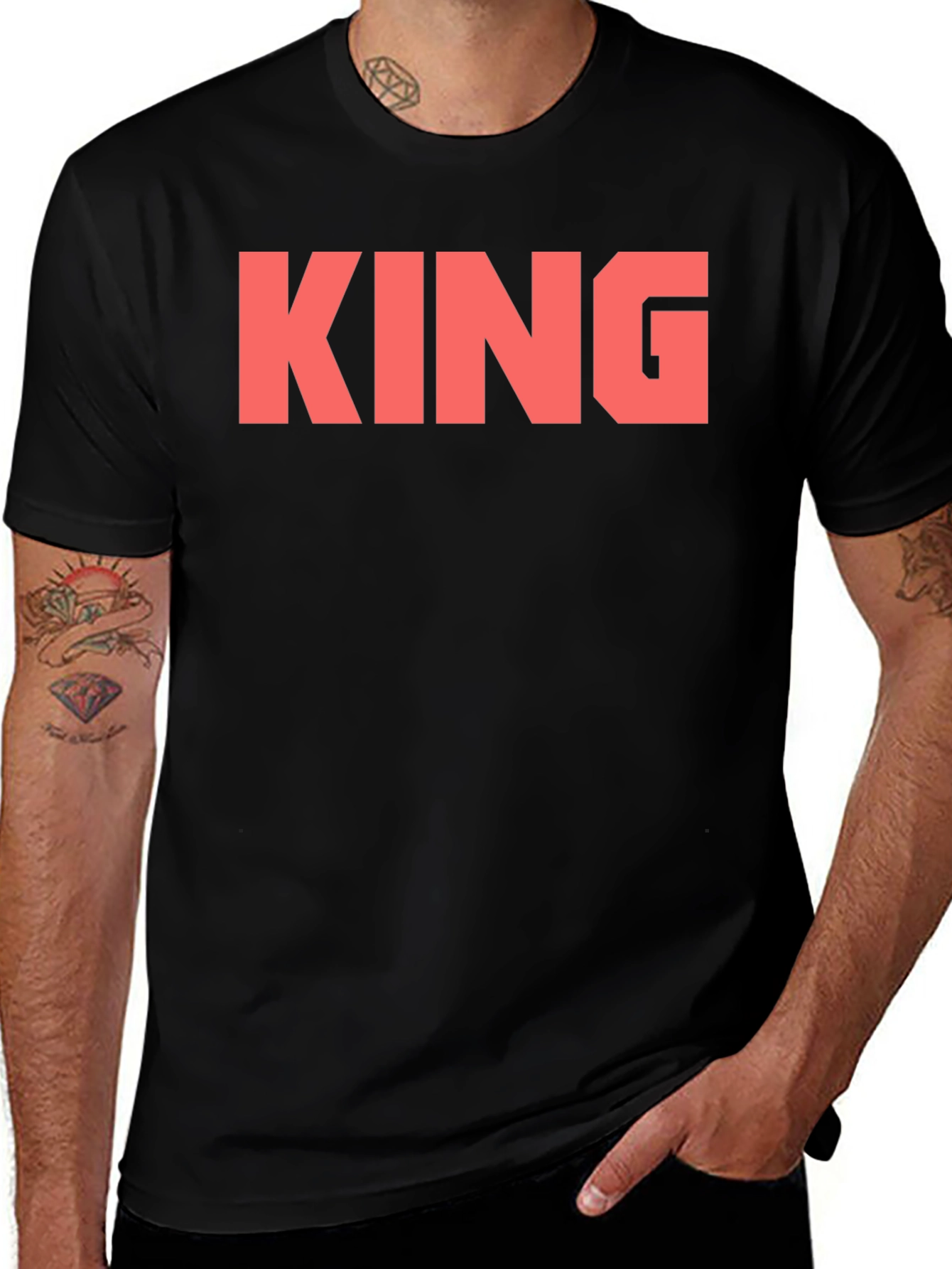 KING Bold Graphic Tee - Black