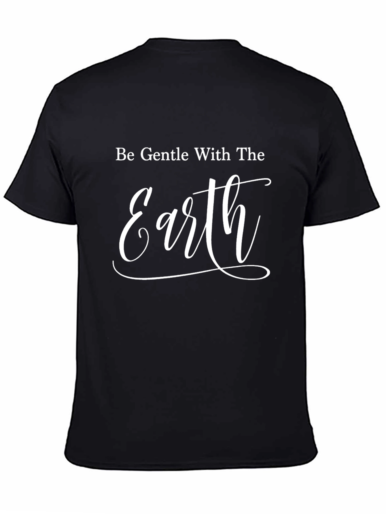 Be Gentle With The Earth Graphic Tee - Black