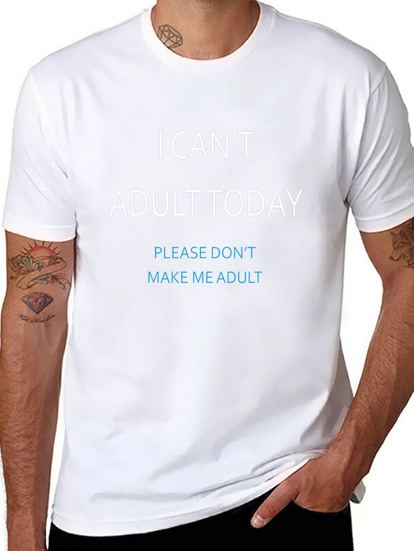 I Cant Adult Today T-Shirt - Black