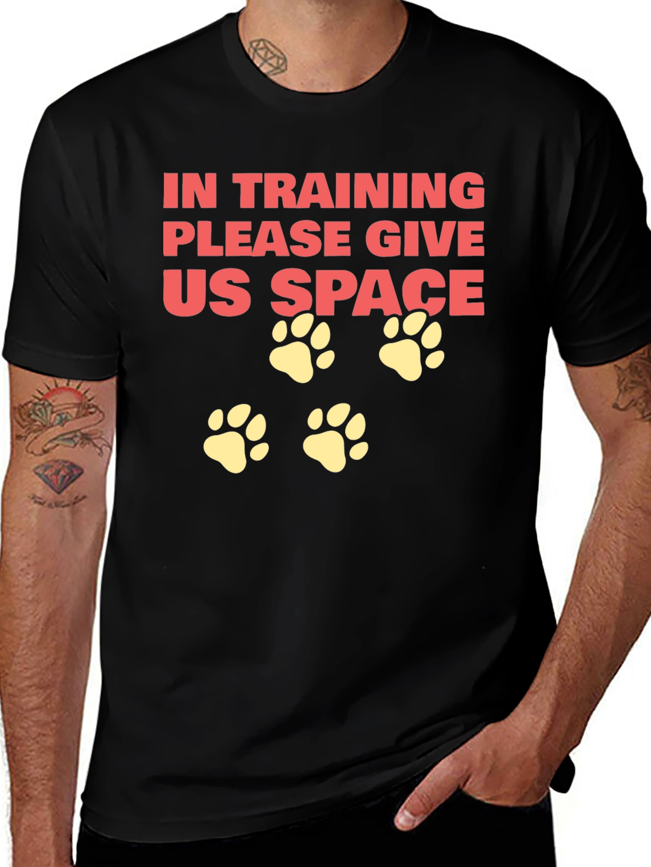 In Training Dog Paw Print T-Shirt