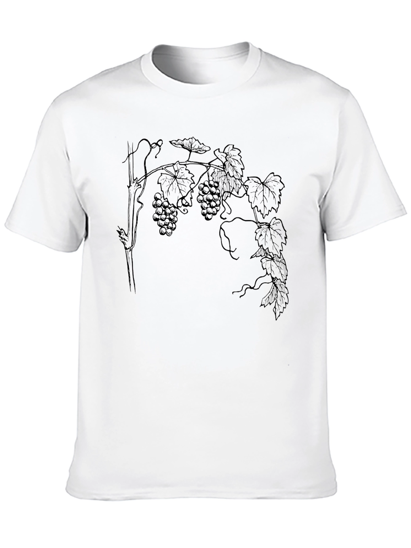Grapes Print Tee - Classic Black T-Shirt