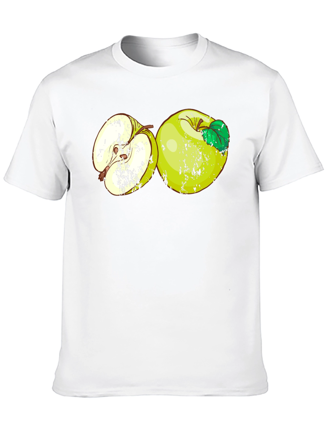 Apple Graphic T-Shirt - Casual Black Tee