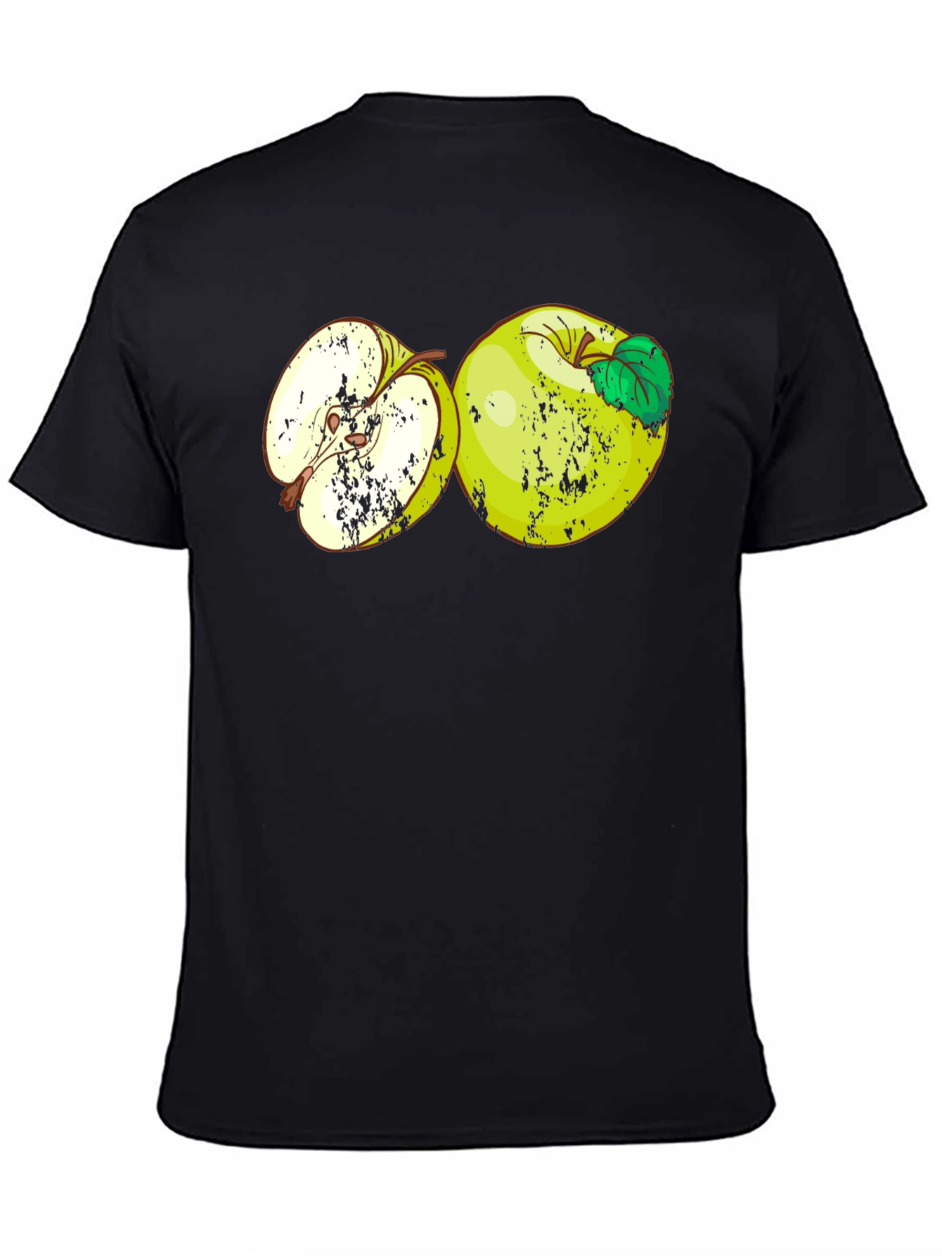 Apple Graphic T-Shirt - Casual Black Tee