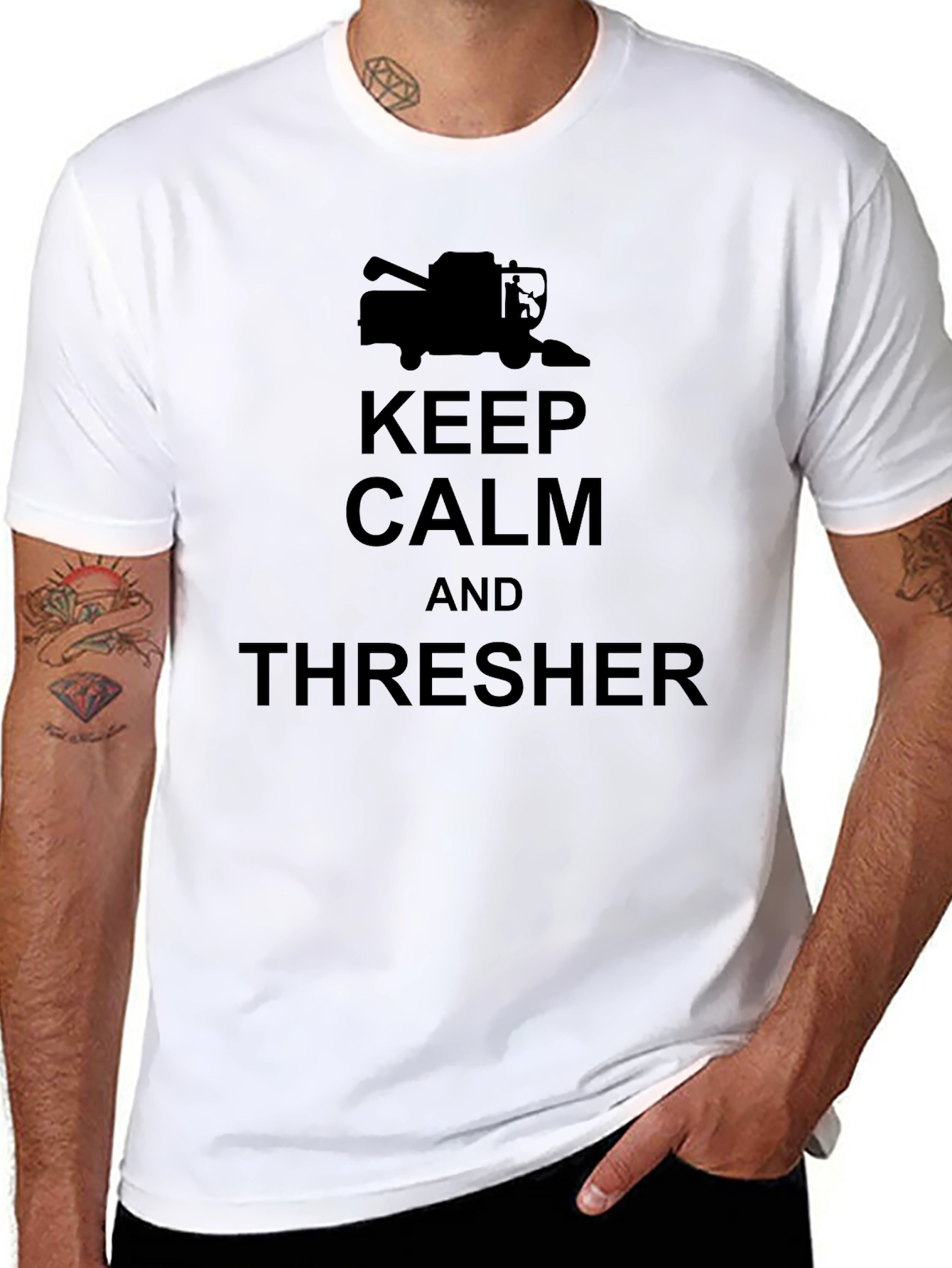 Keep Calm and Thresher Black T-Shirt