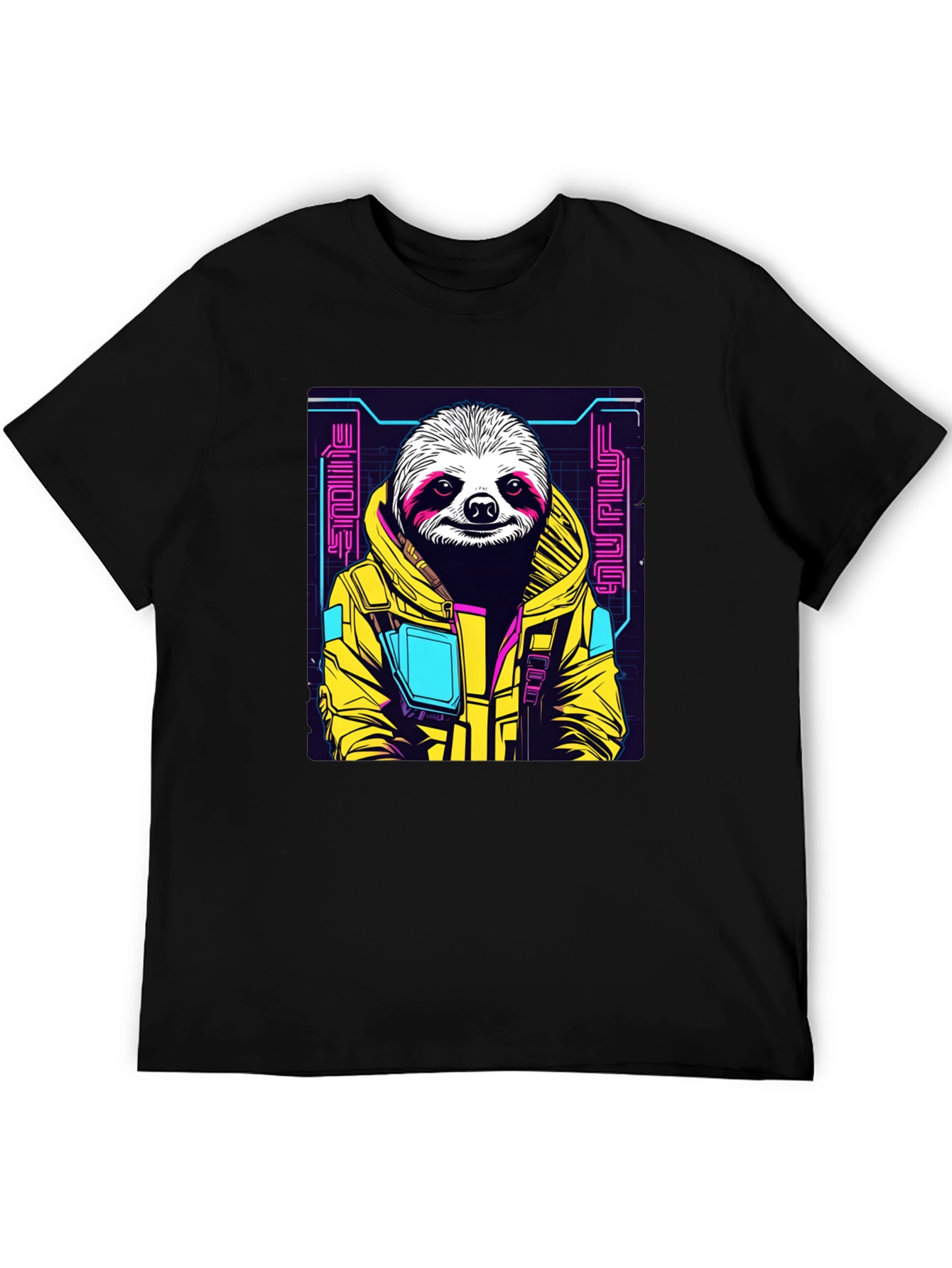 Cyber Sloth Graphic T-Shirt - Unique Design
