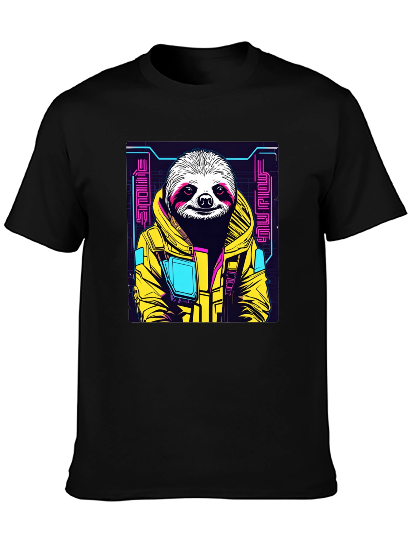 Cyber Sloth Graphic T-Shirt - Unique Design