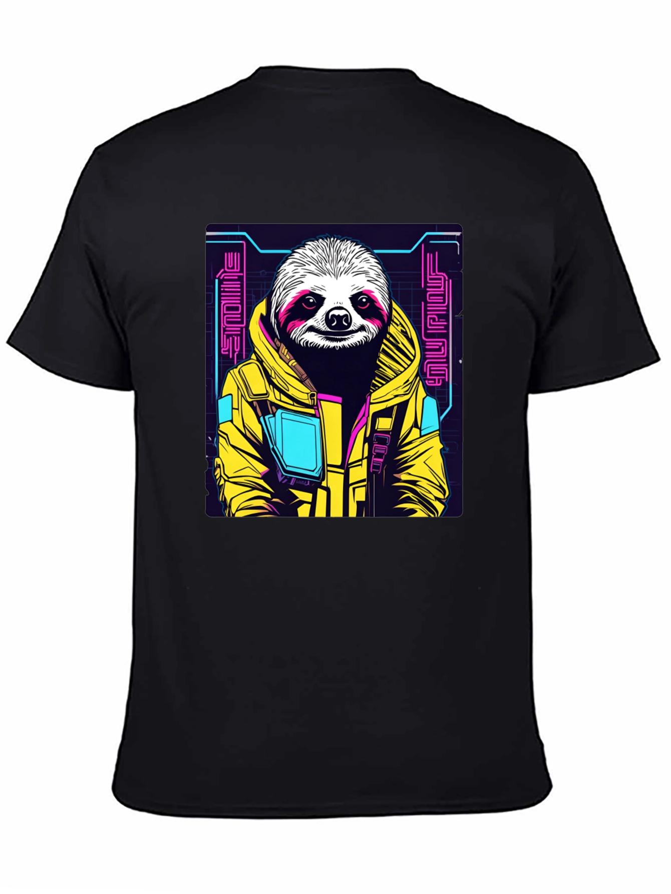 Cyber Sloth Graphic T-Shirt - Unique Design