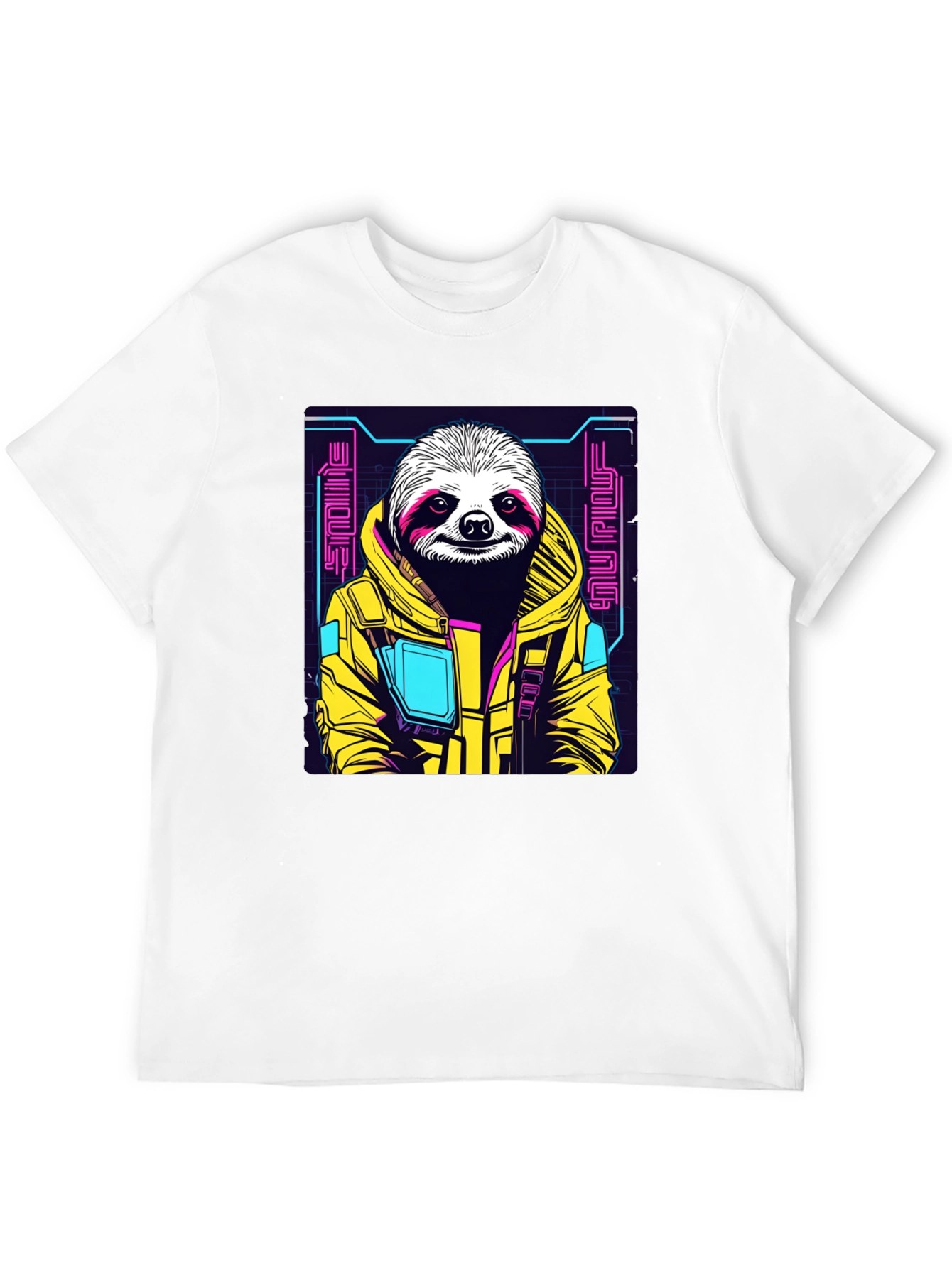 Cyber Sloth Graphic T-Shirt - Unique Design