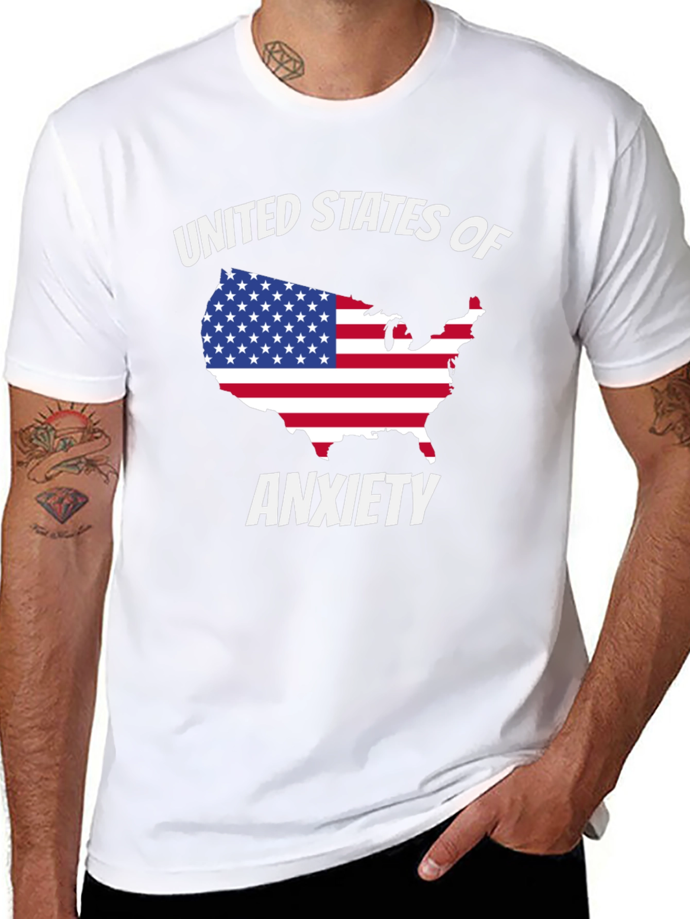 United States of Anxiety Graphic T-Shirt
