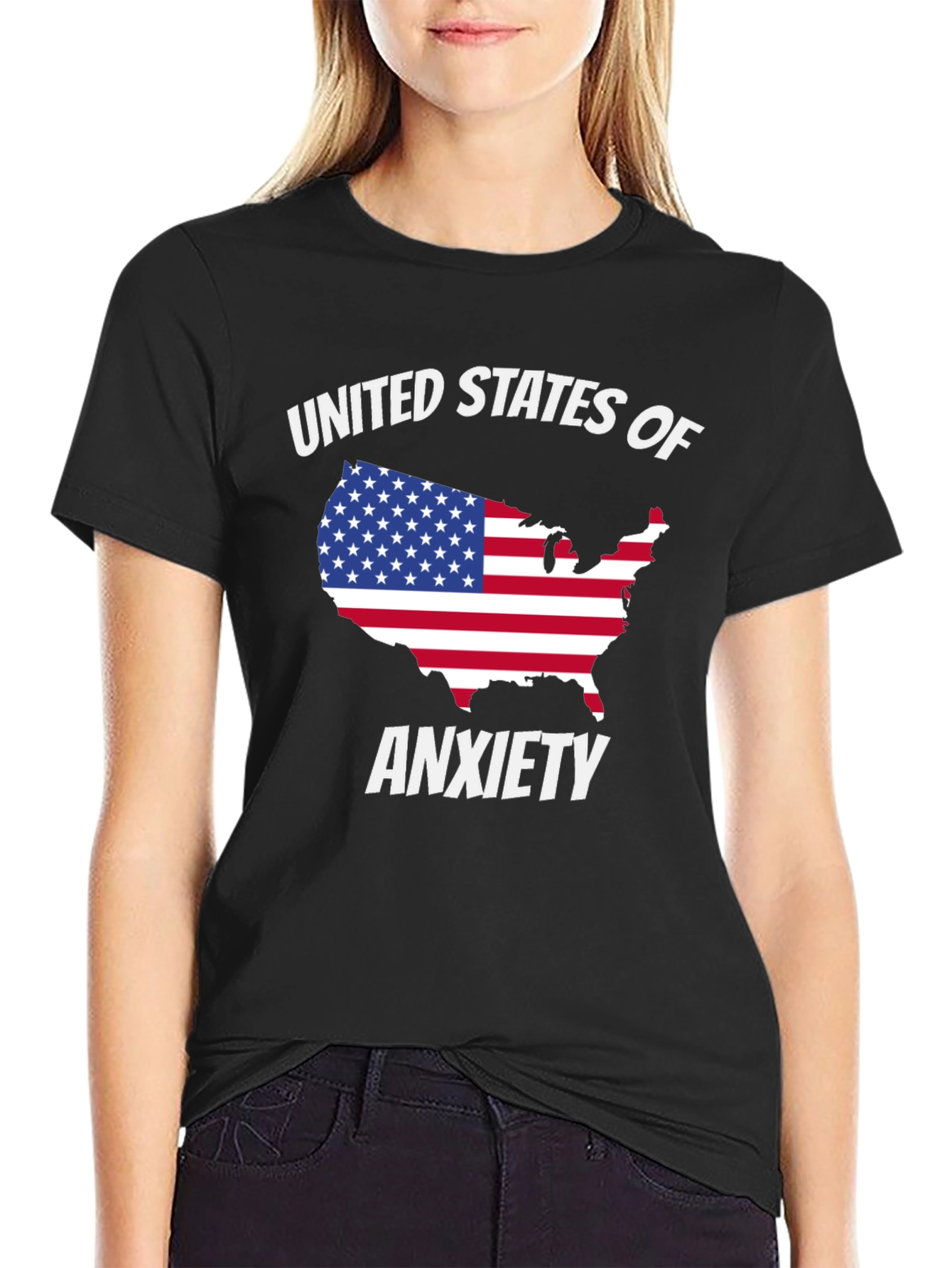 United States of Anxiety Graphic T-Shirt