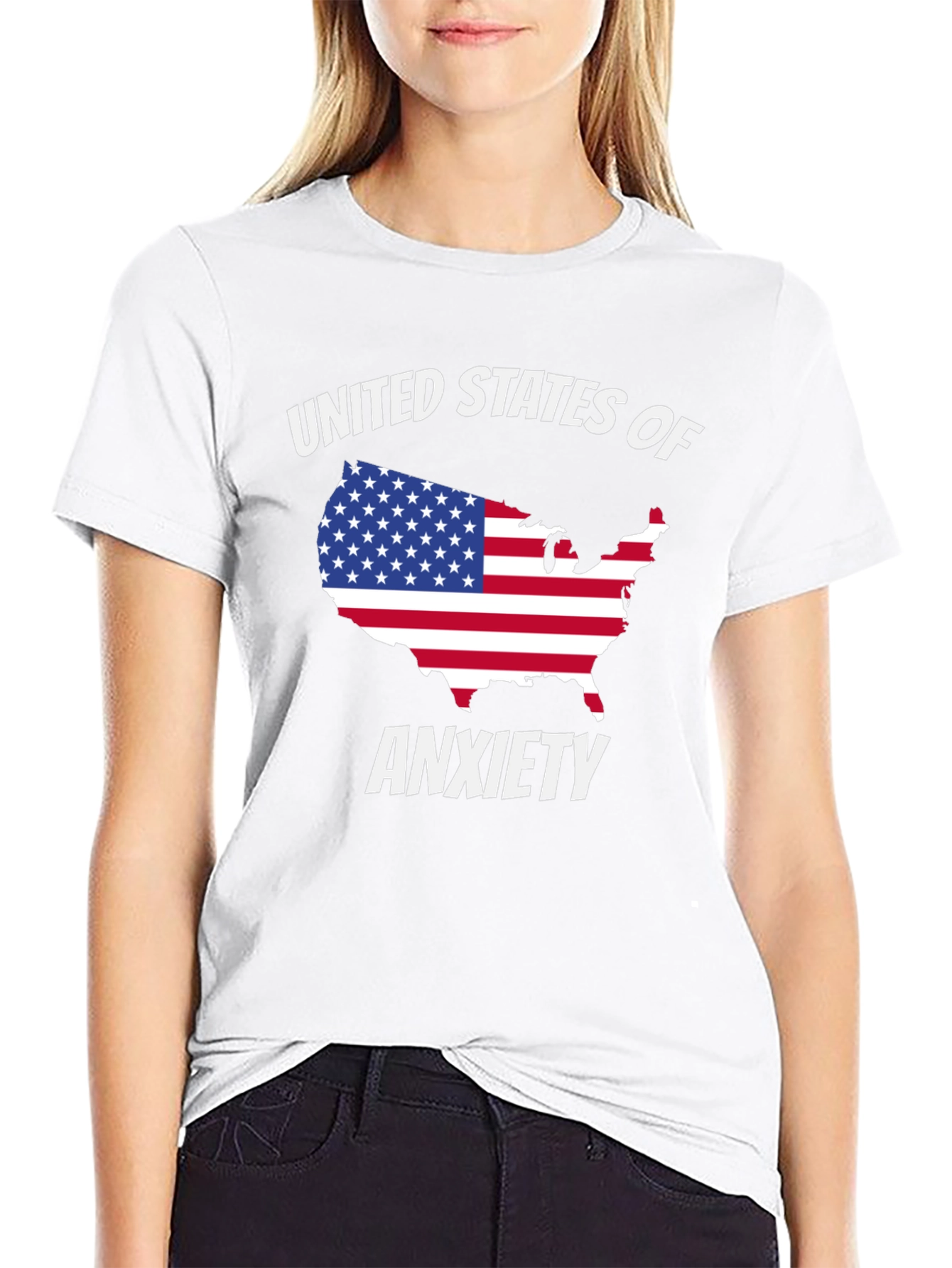 United States of Anxiety Graphic T-Shirt