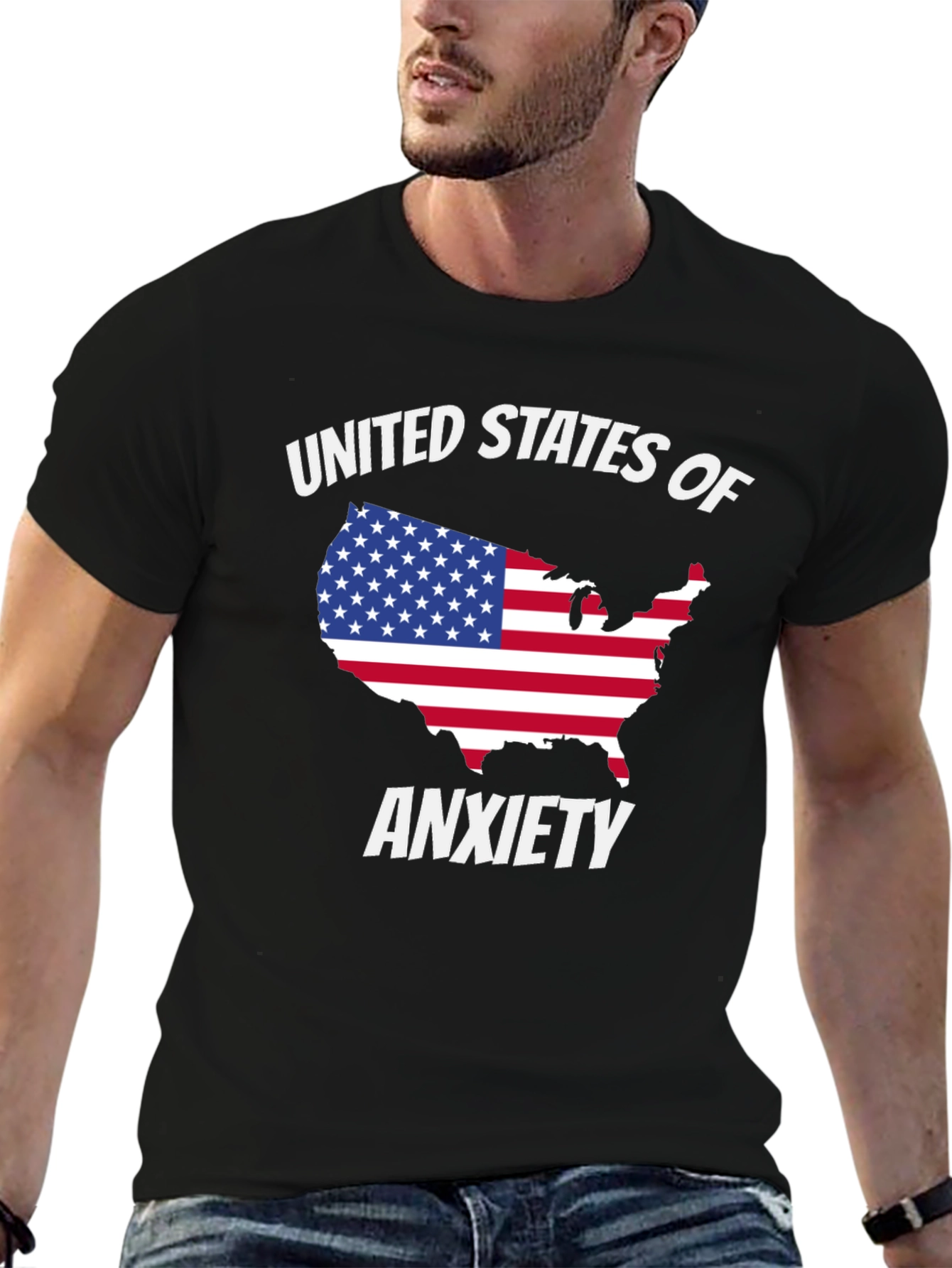 United States of Anxiety Graphic T-Shirt