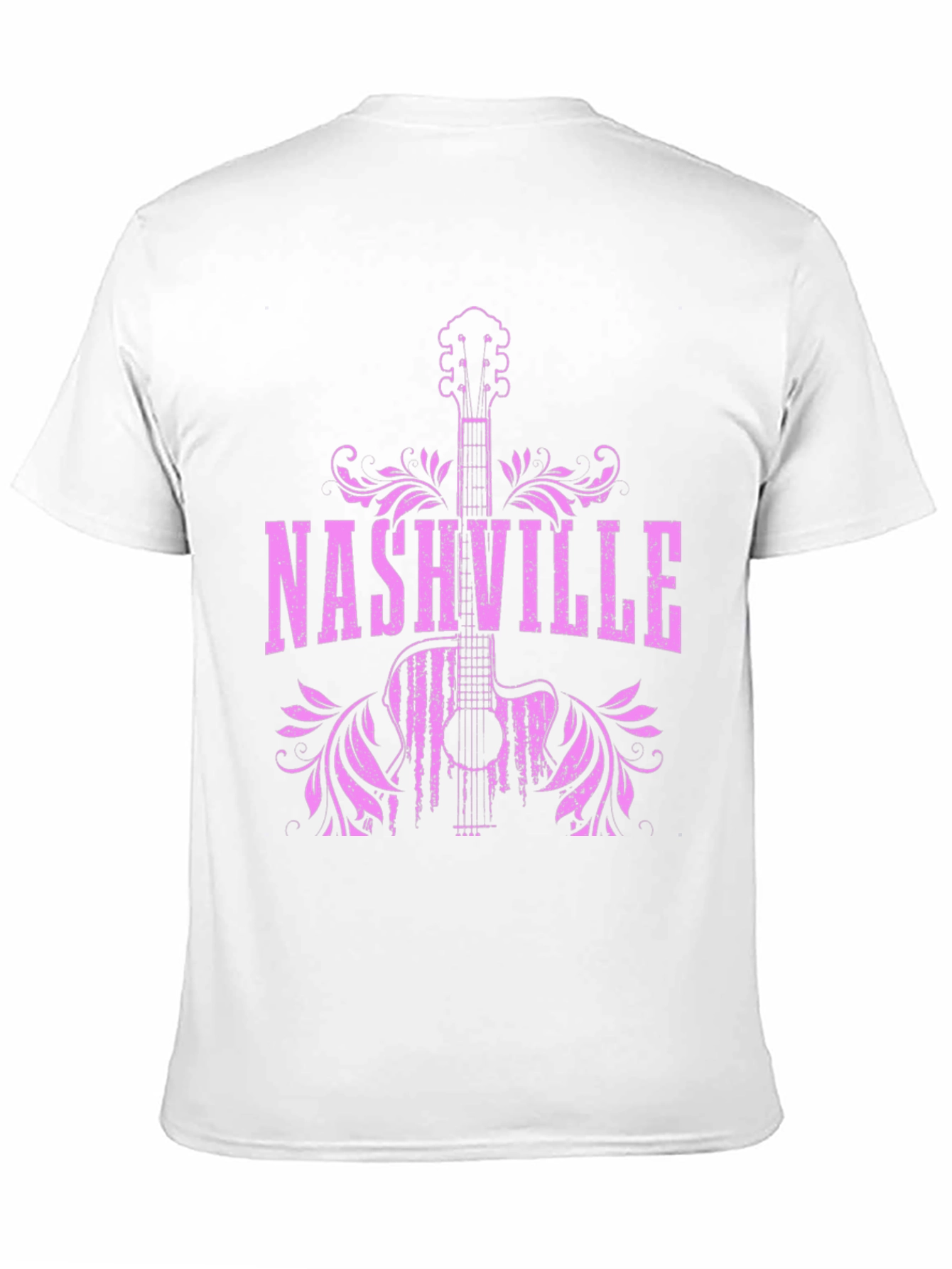 Nashville Guitar Graphic Tee - Cool Music Shirt