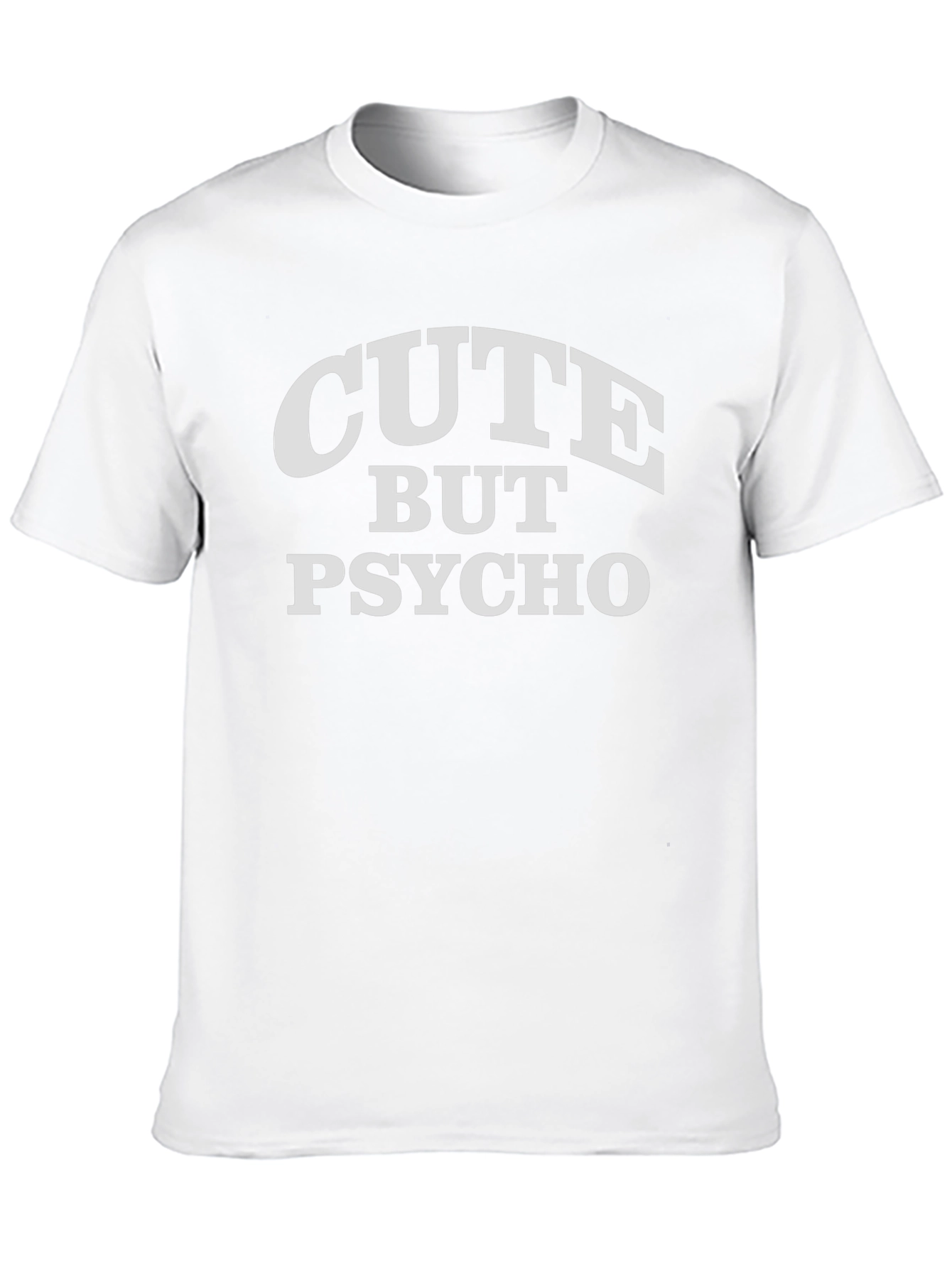 Cute But Psycho Graphic Tee - Black Cotton T-Shirt