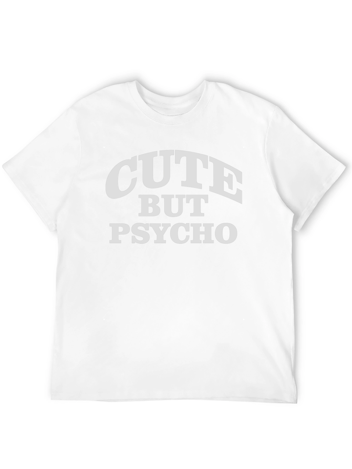 Cute But Psycho Graphic Tee - Black Cotton T-Shirt
