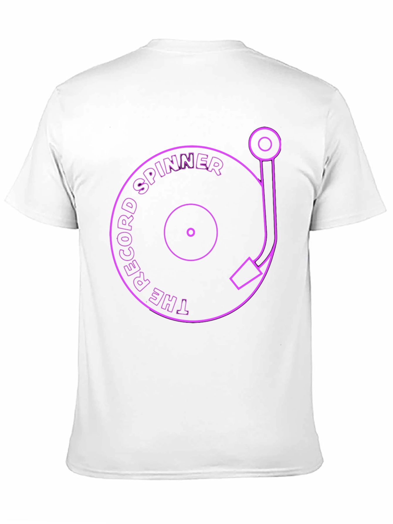 The Record Spinner Black Graphic Tee