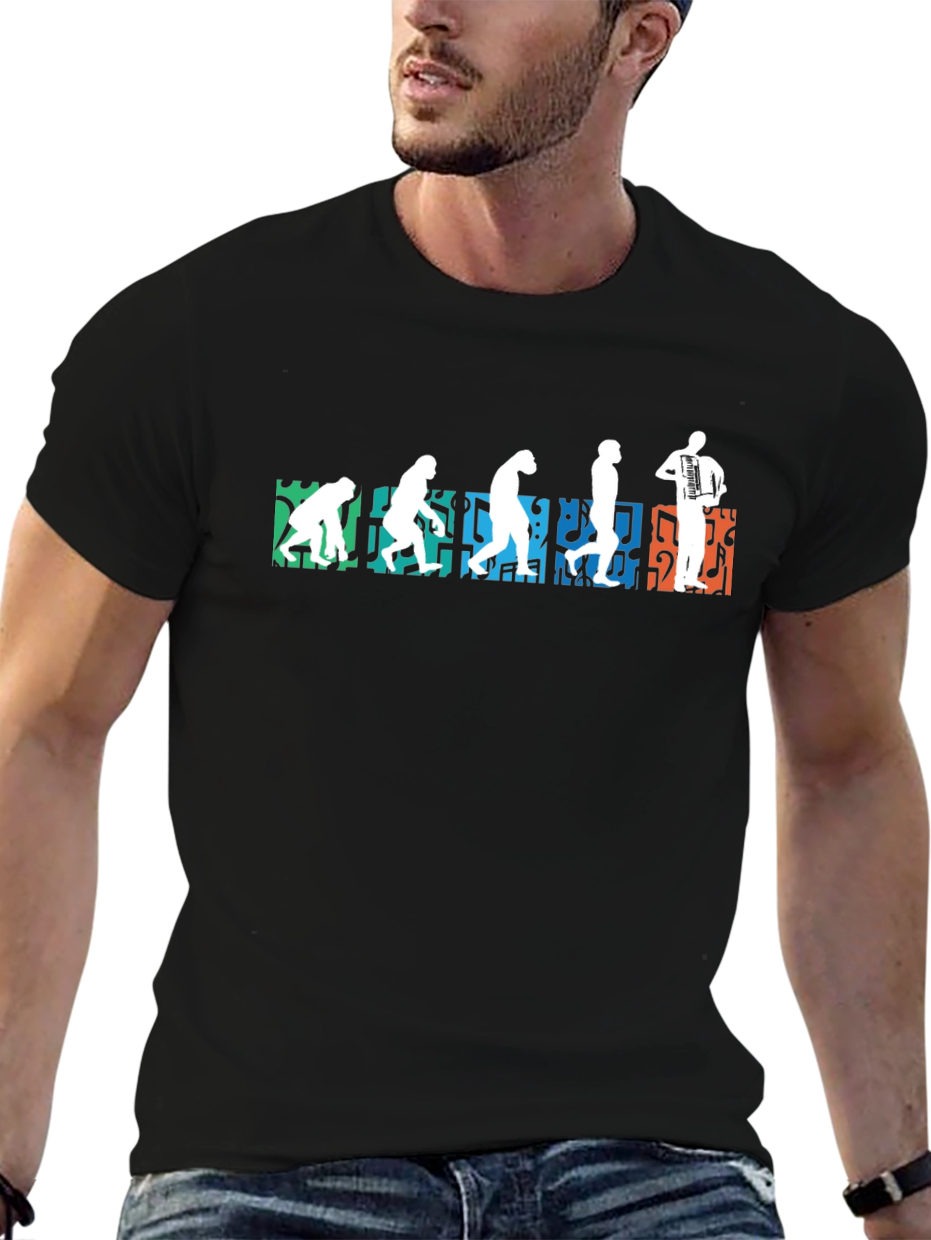 Evolution of Accordion T-Shirt