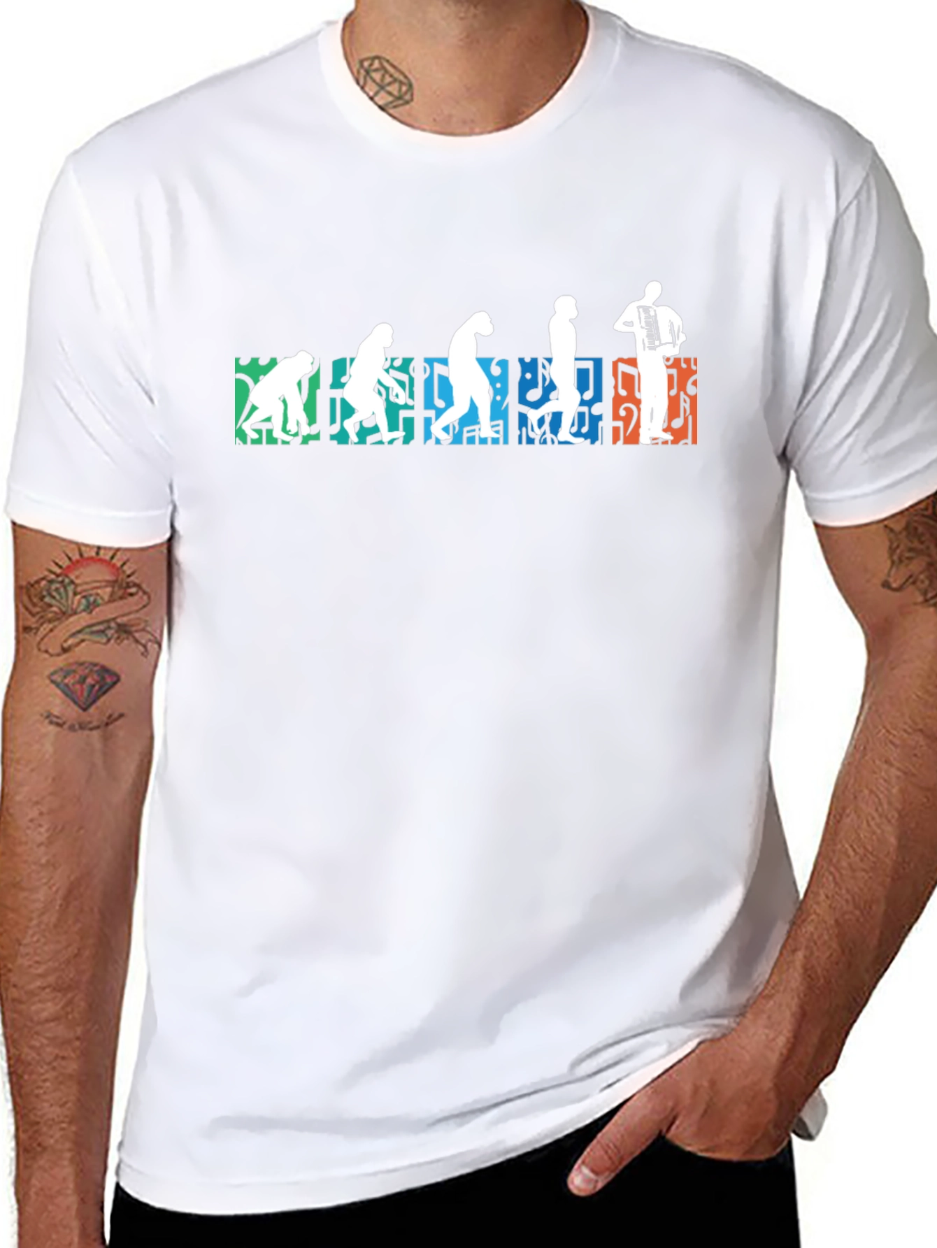 Evolution of Accordion T-Shirt