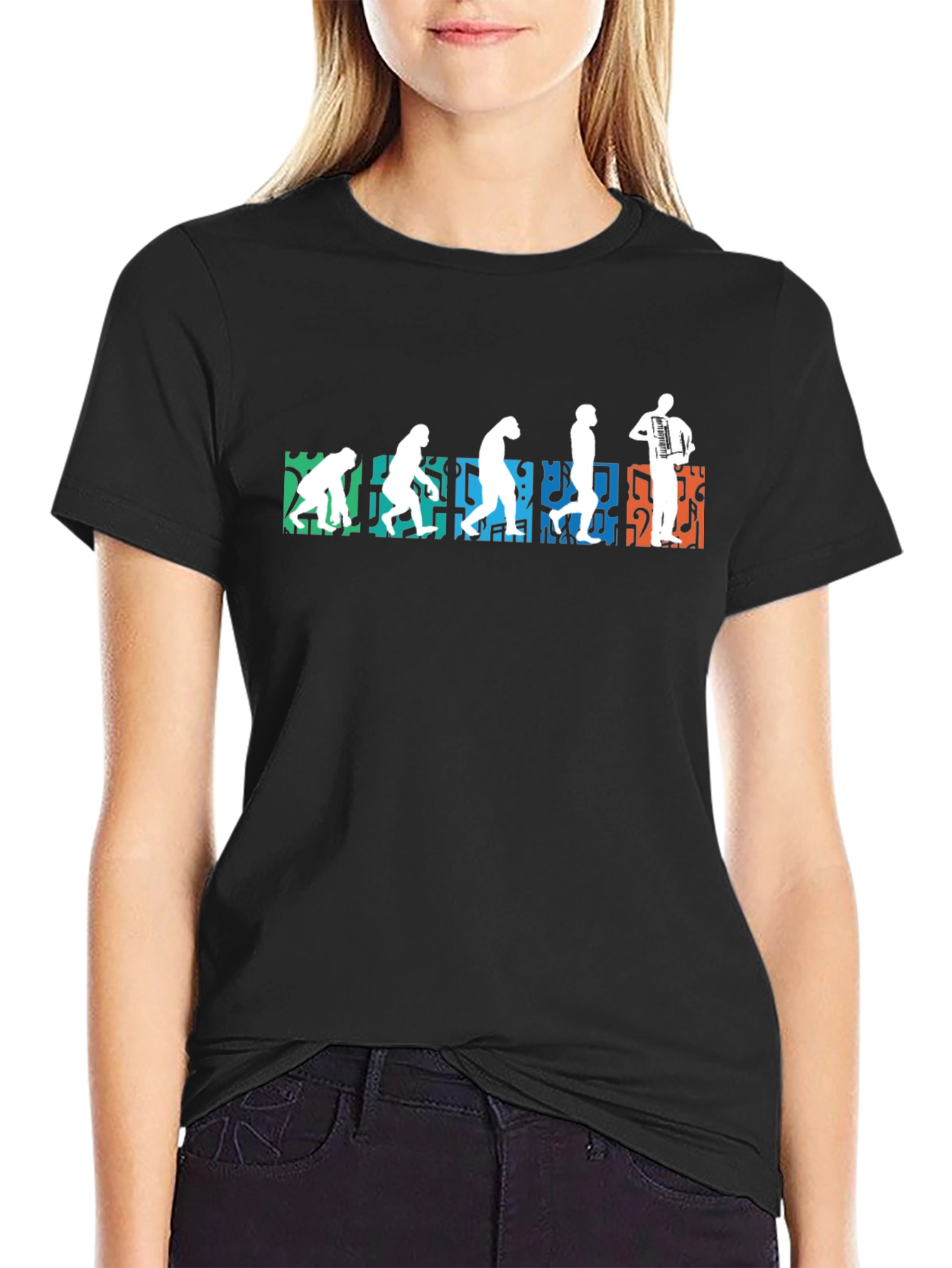 Evolution of Accordion T-Shirt