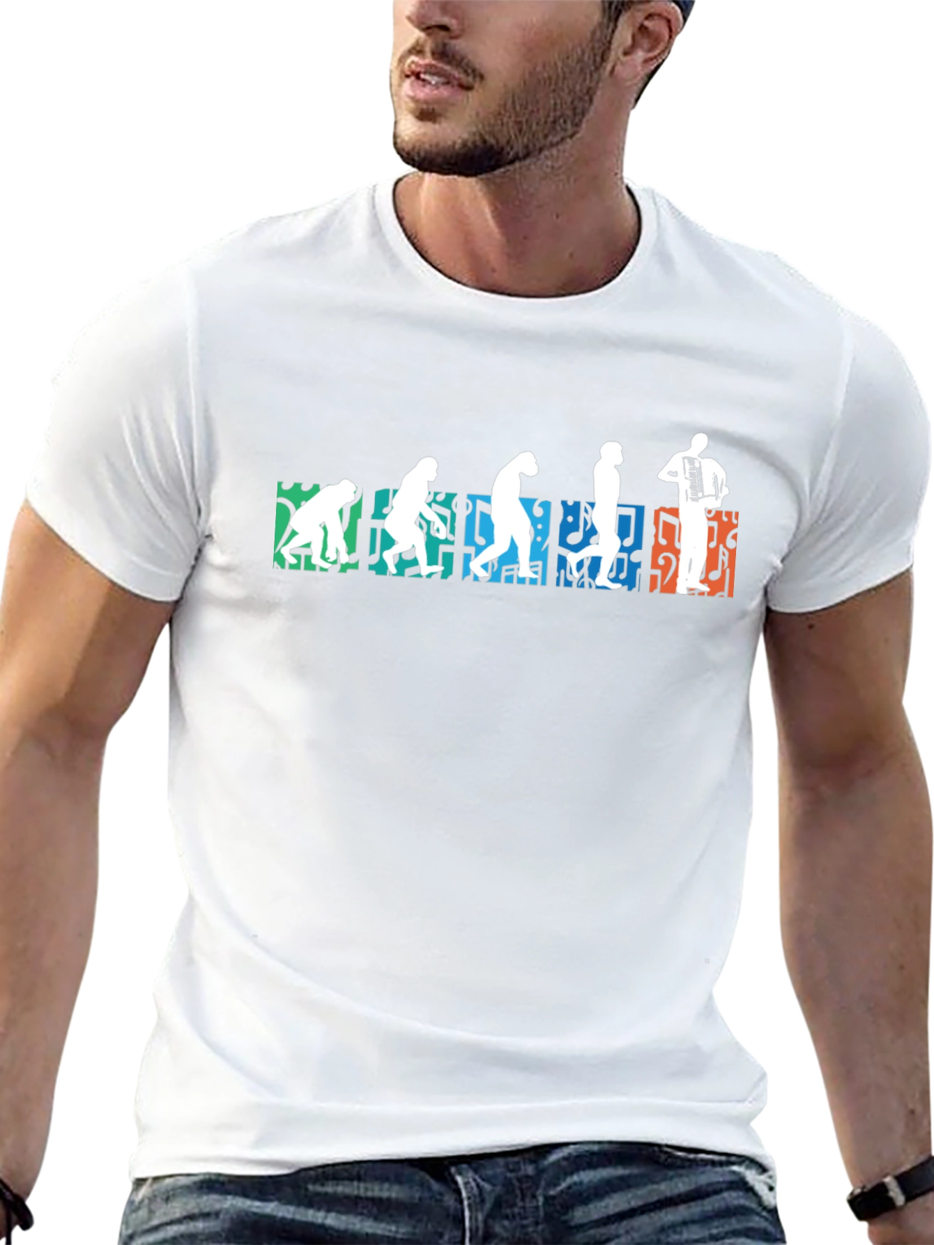 Evolution of Accordion T-Shirt