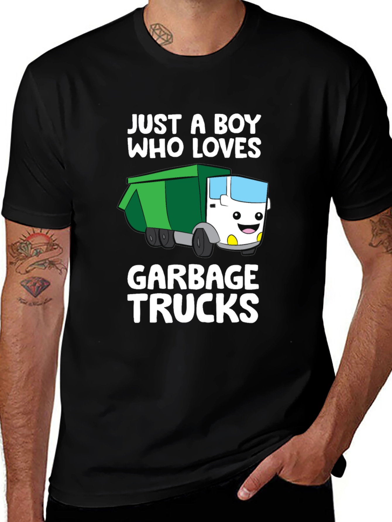 Just A Boy Who Loves Garbage Trucks T-Shirt