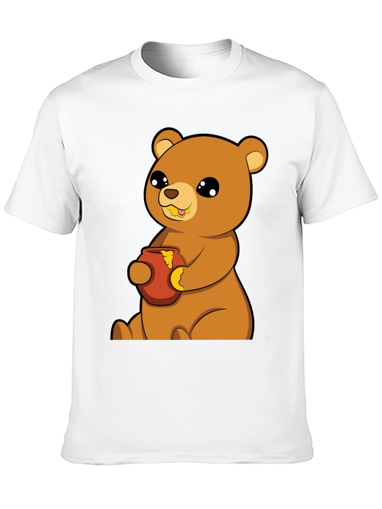 Cute Bear Honey Pot T-Shirt - Unisex Cotton Tee
