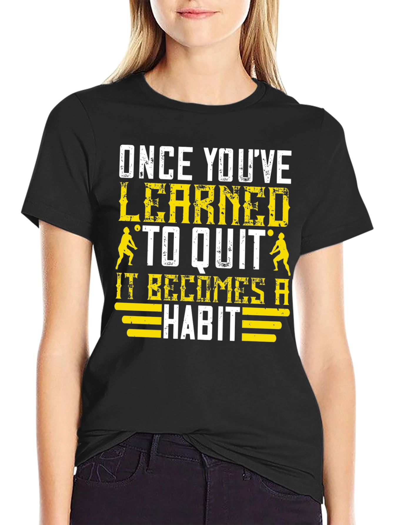Learned to Quit T-Shirt: Volleyball Player Motivation
