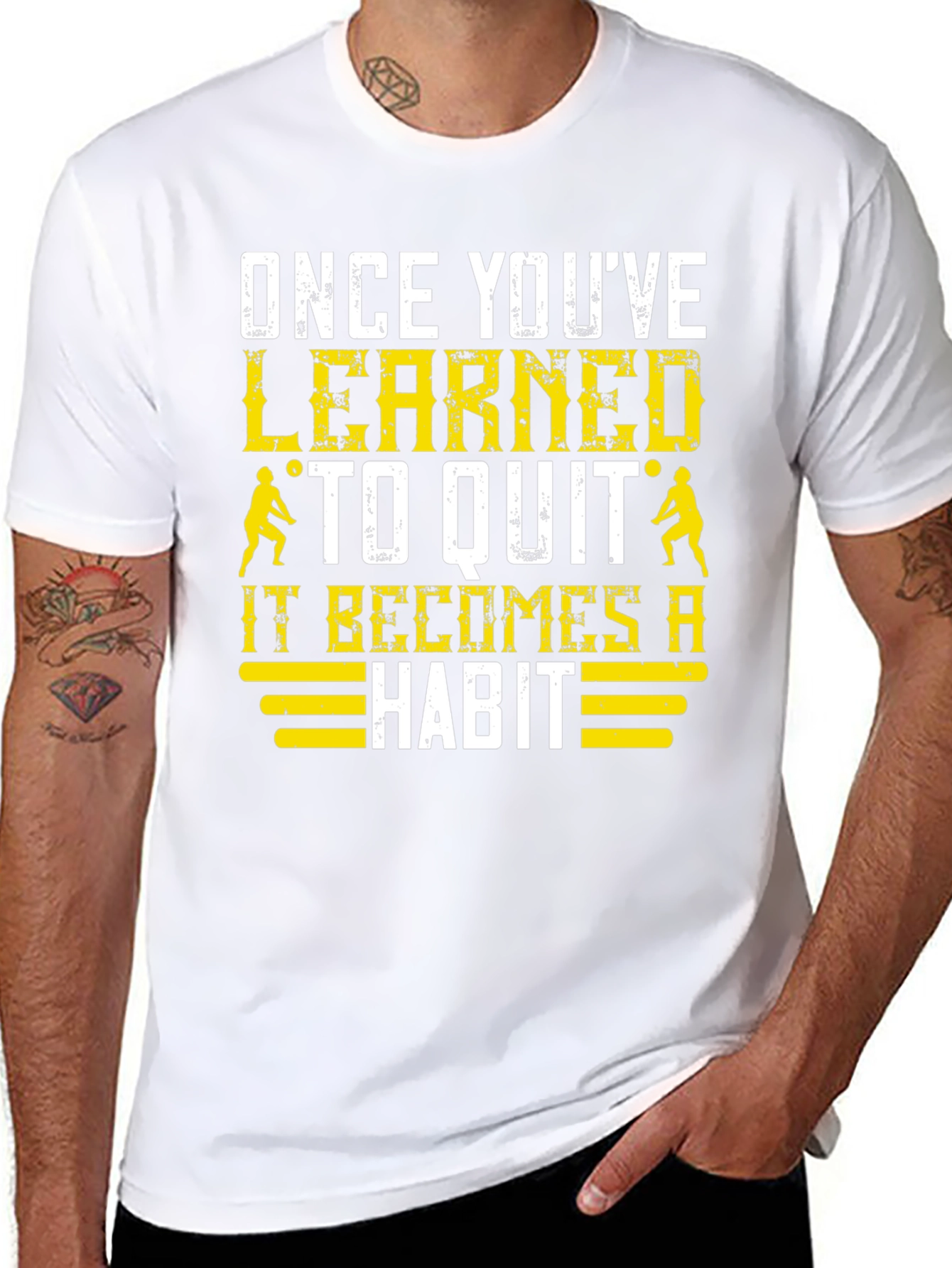 Learned to Quit T-Shirt: Volleyball Player Motivation