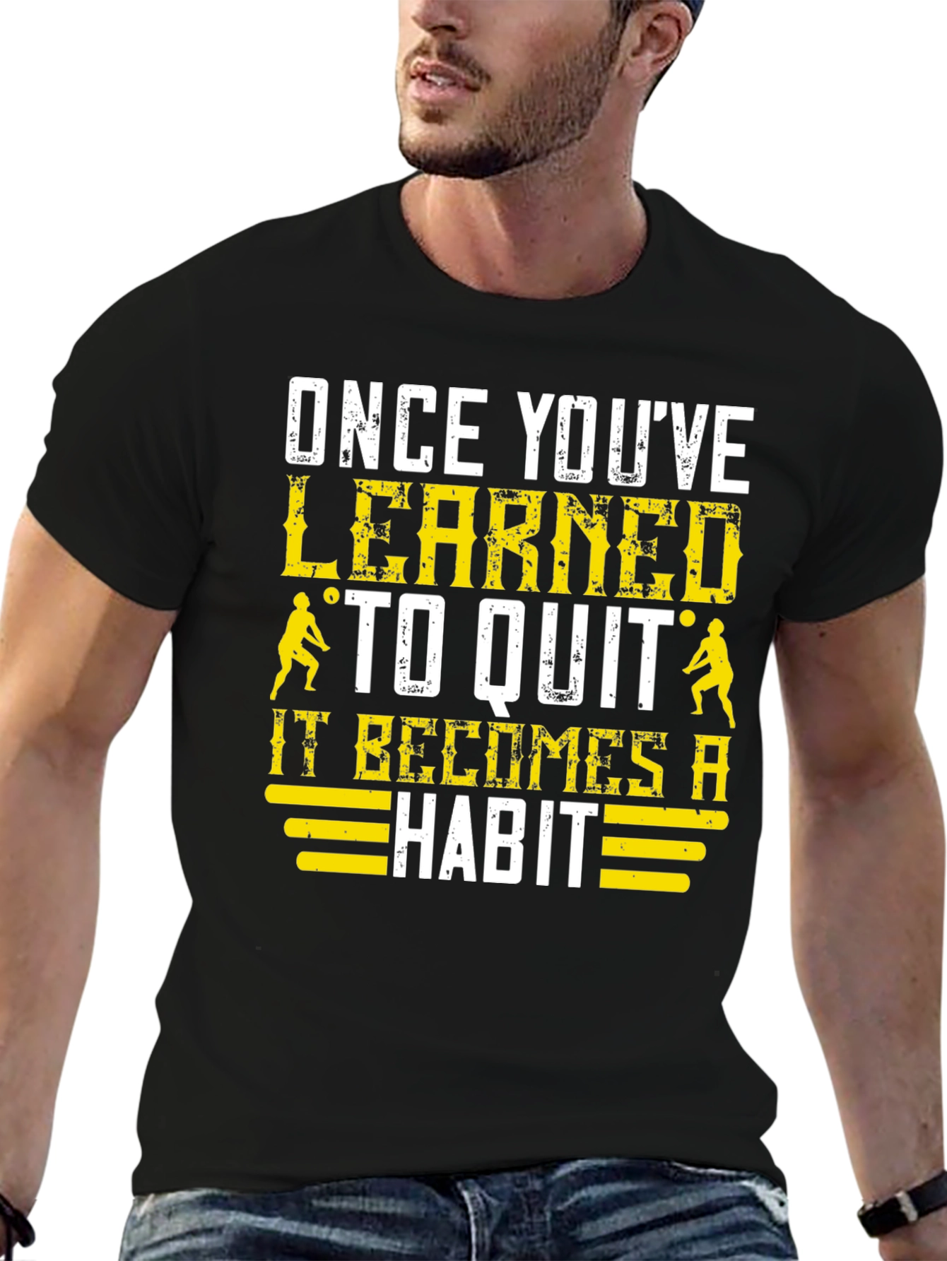 Learned to Quit T-Shirt: Volleyball Player Motivation