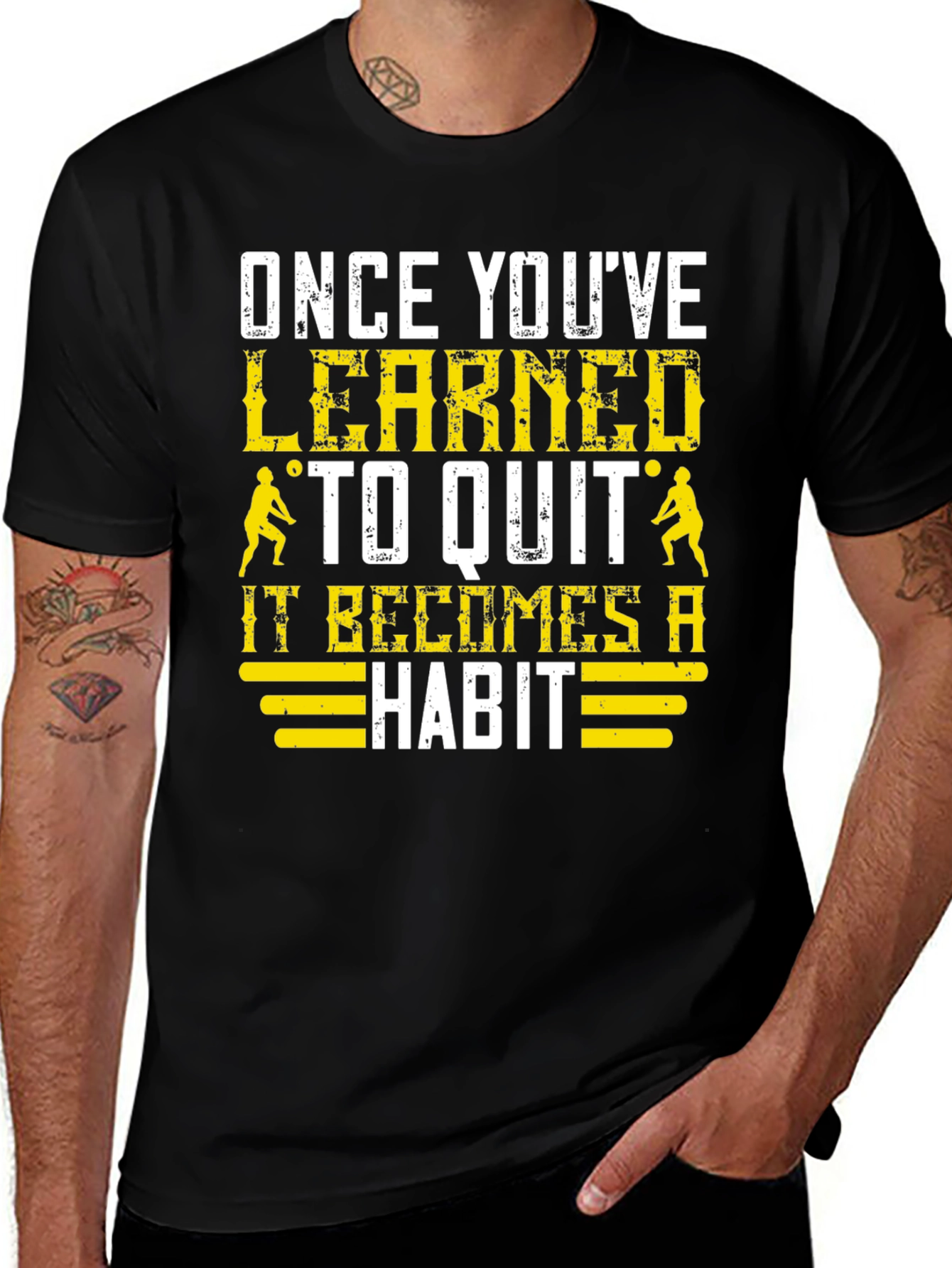 Learned to Quit T-Shirt: Volleyball Player Motivation