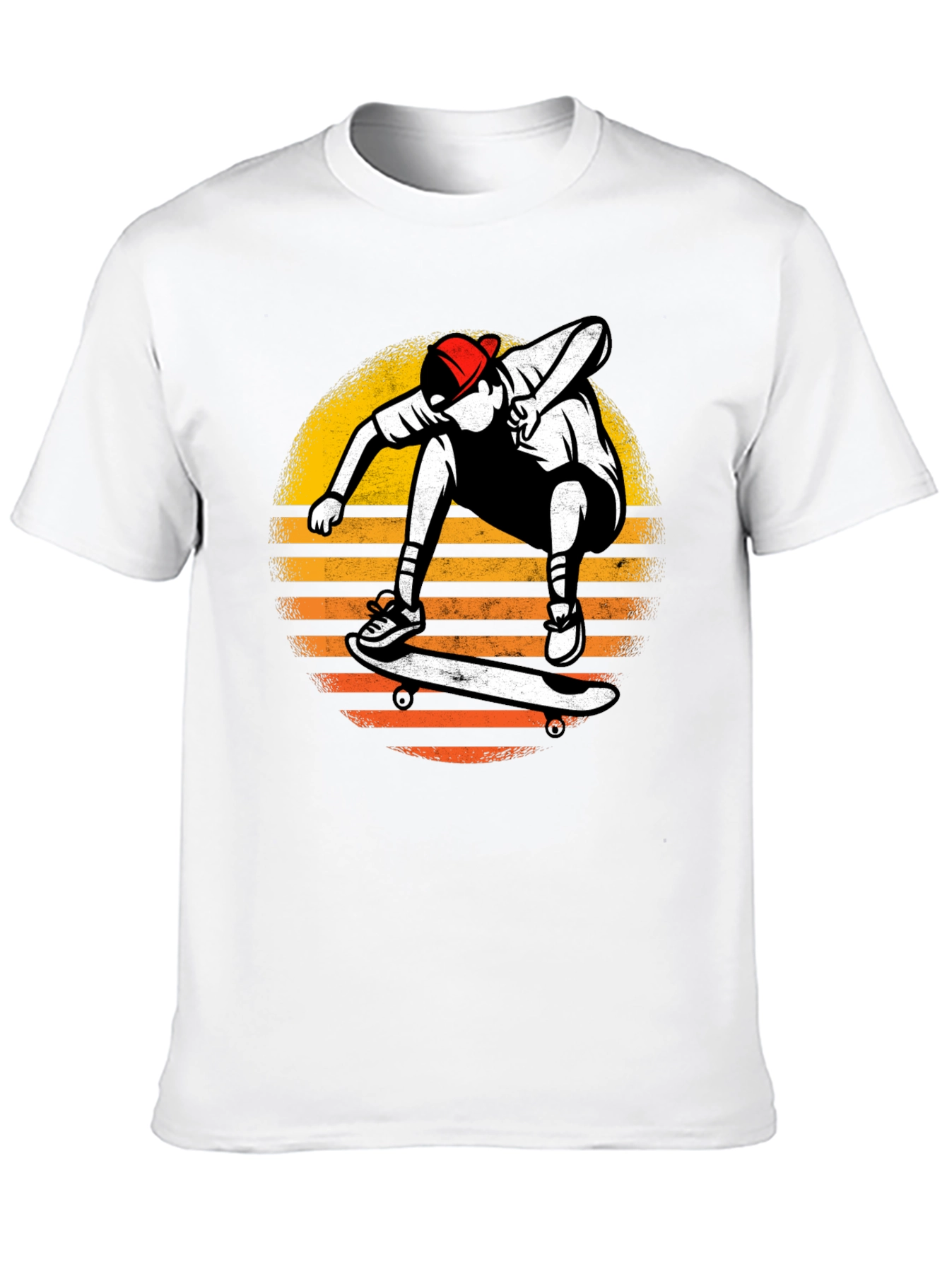 Skateboarder Sunset Graphic T-Shirt
