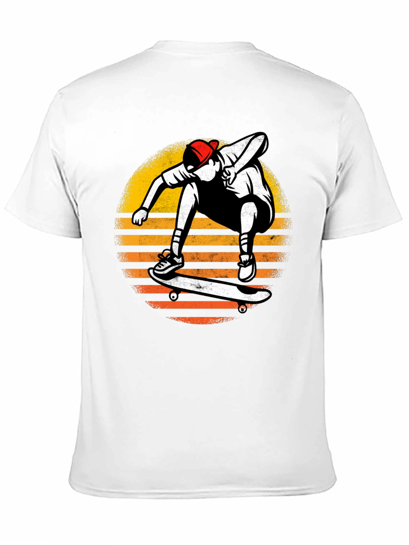 Skateboarder Sunset Graphic T-Shirt