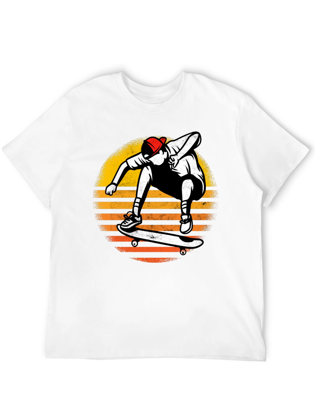 Skateboarder Sunset Graphic T-Shirt