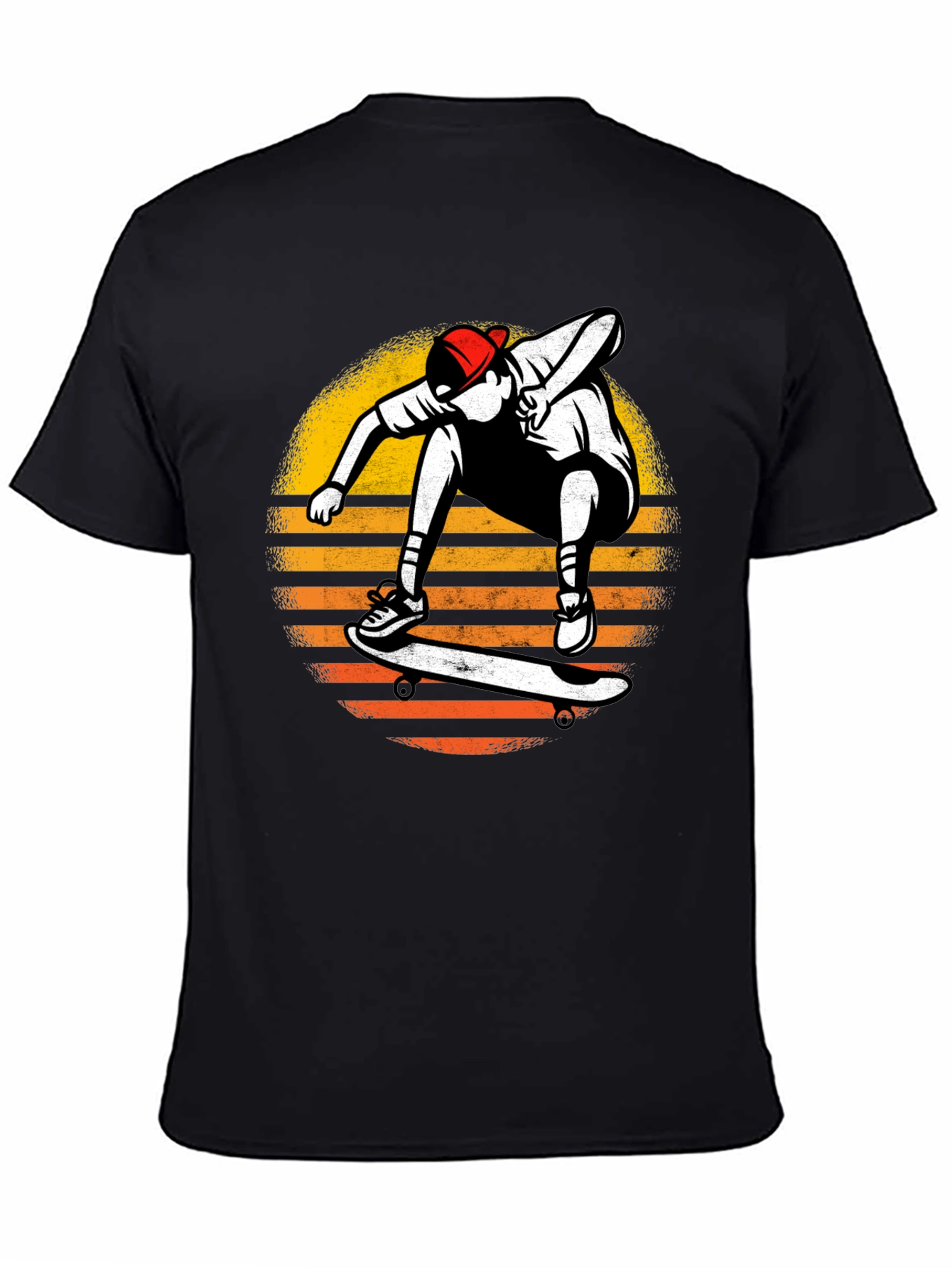 Skateboarder Sunset Graphic T-Shirt