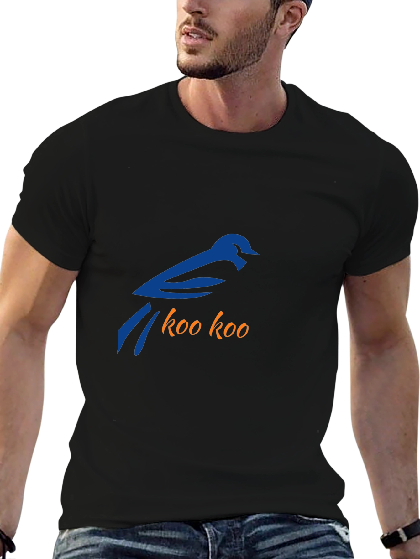 Bluebird koo koo Graphic Black T-Shirt