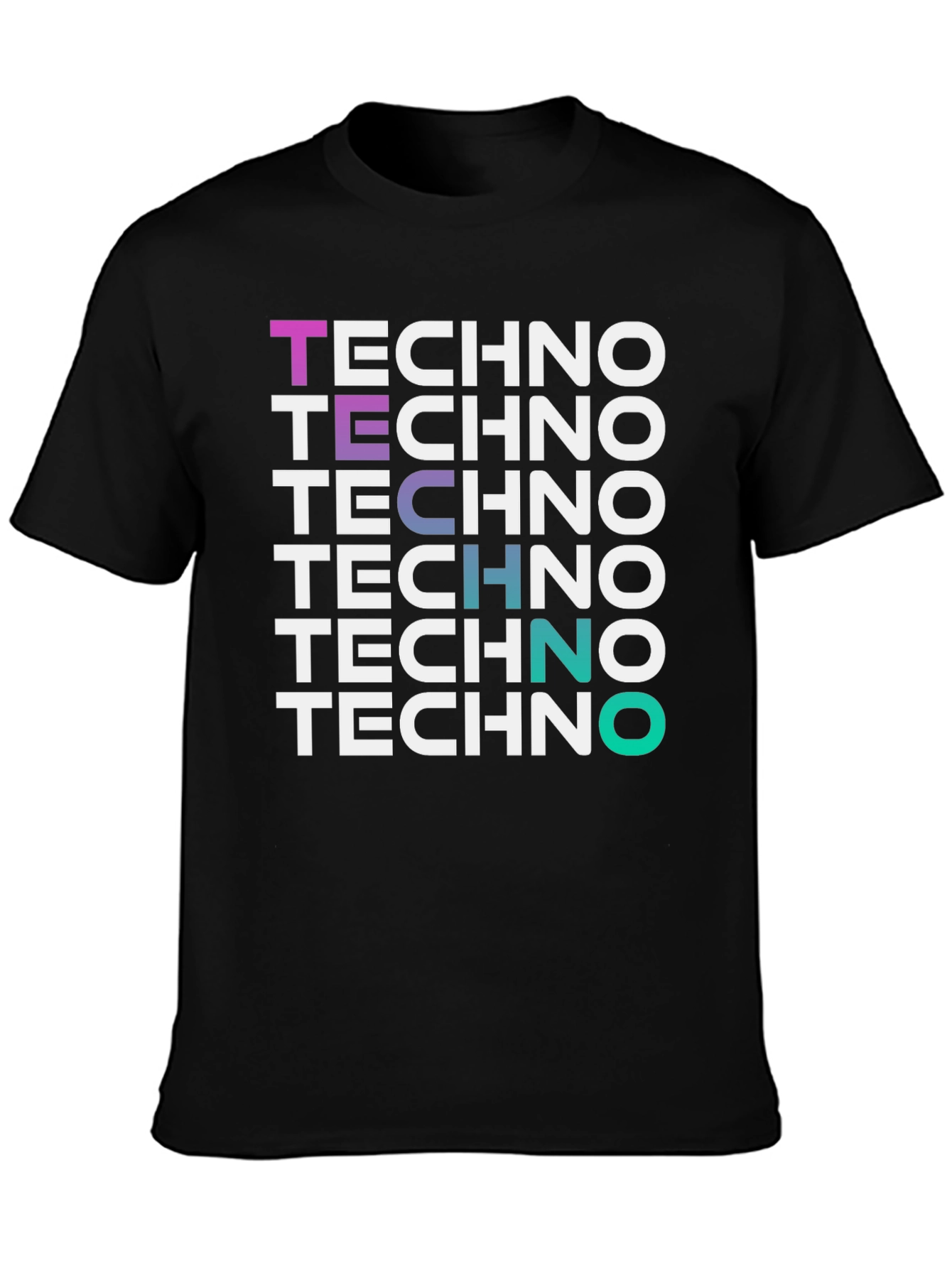 Techno Music Graphic Tee Shirt