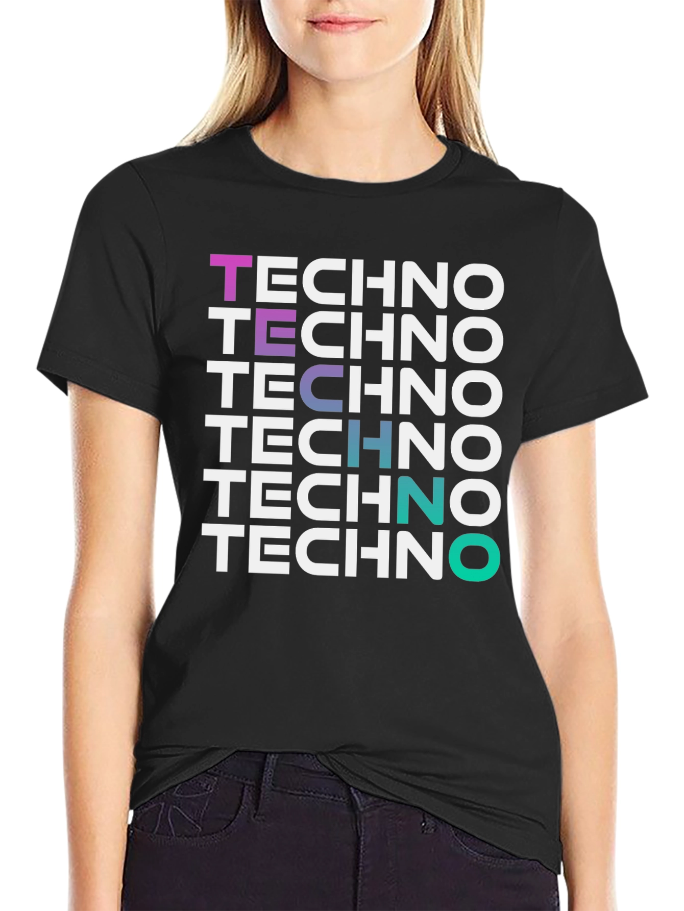 Techno Music Graphic Tee Shirt