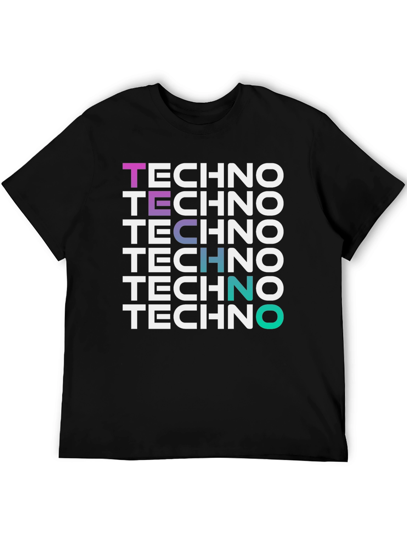 Techno Music Graphic Tee Shirt