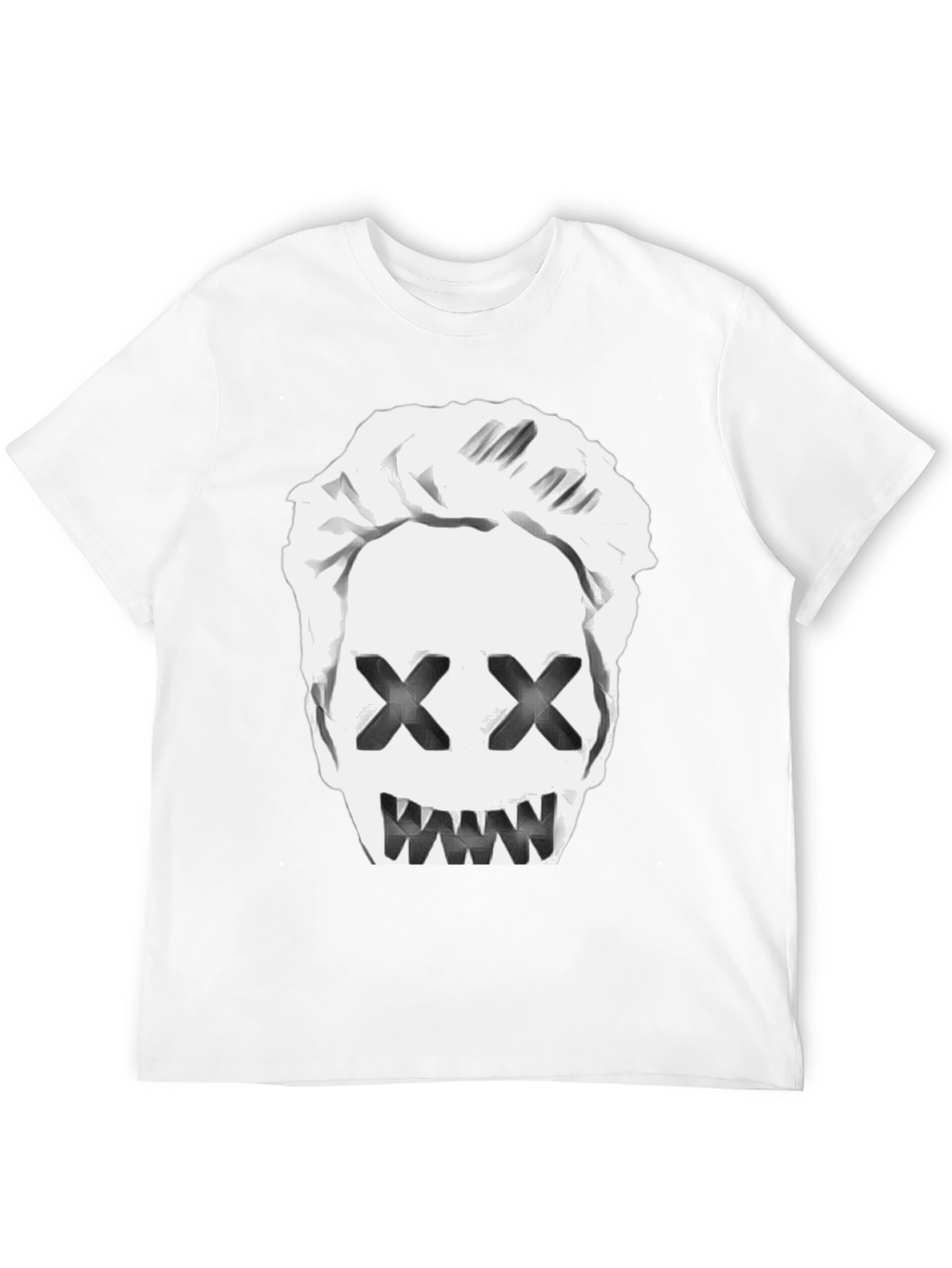 Mens Black T-Shirt with Graphic Print