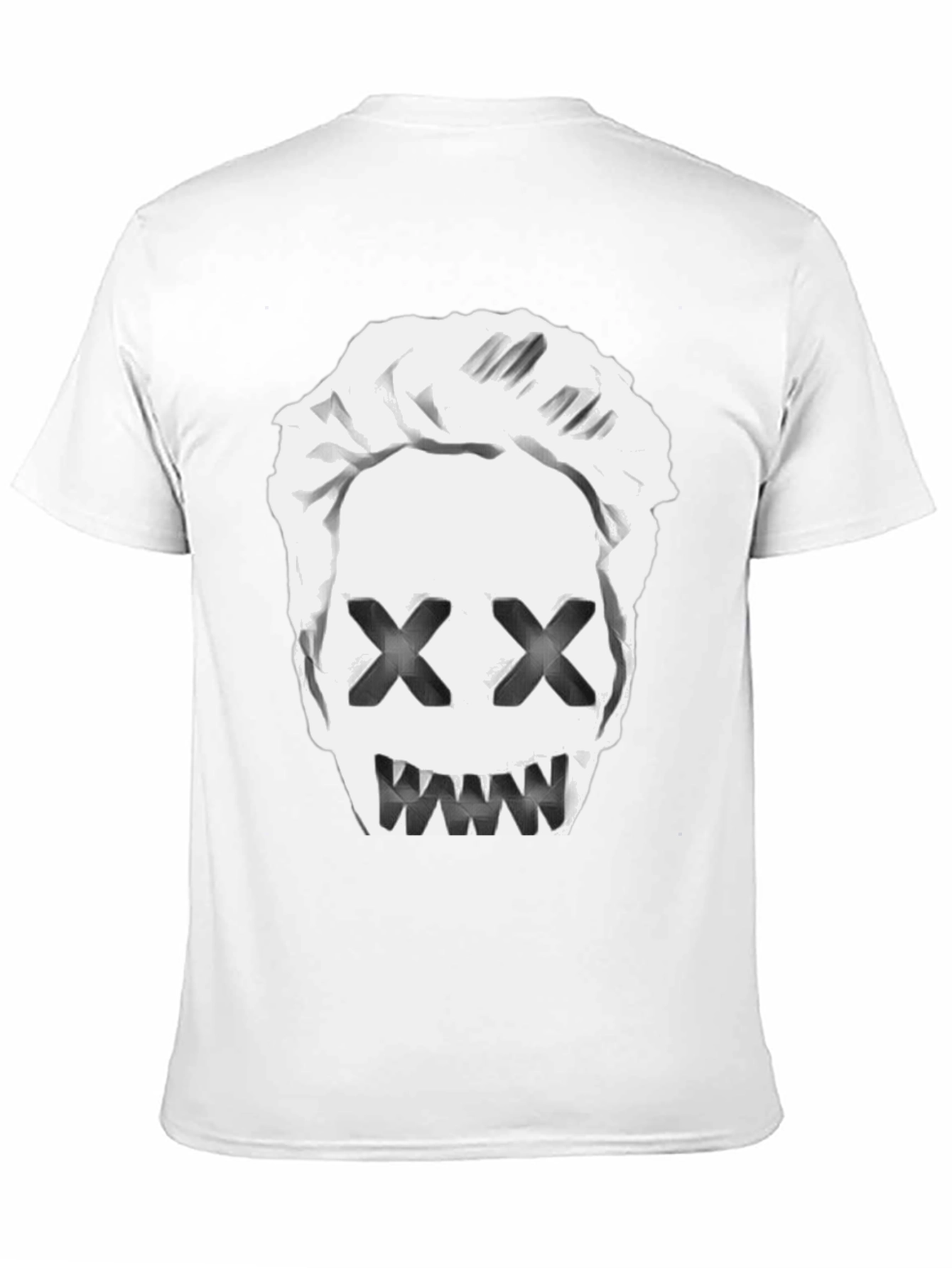 Mens Black T-Shirt with Graphic Print