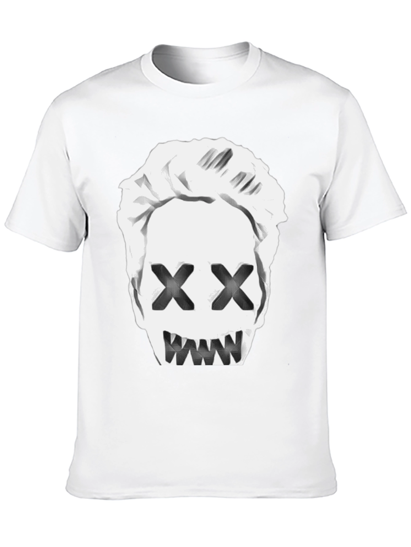 Mens Black T-Shirt with Graphic Print