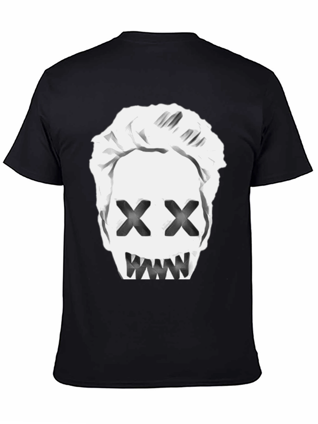 Mens Black T-Shirt with Graphic Print
