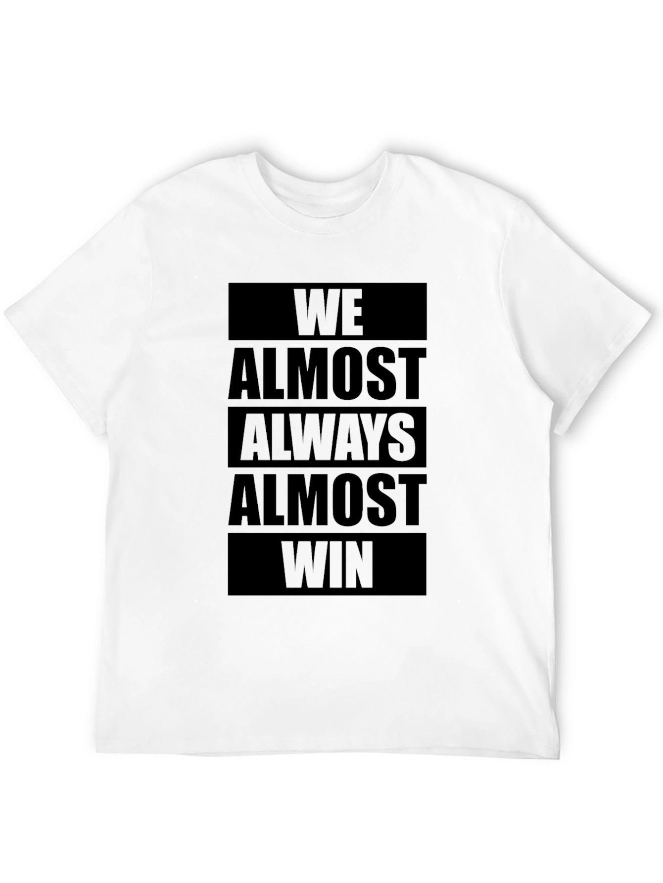 We Almost Always Almost Win Graphic Tee - Black