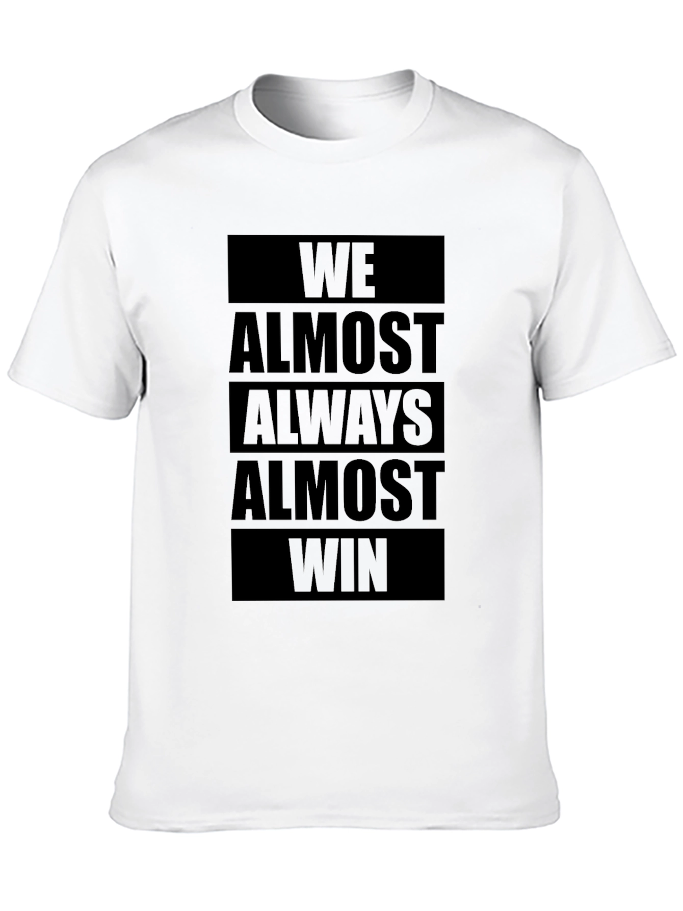 We Almost Always Almost Win Graphic Tee - Black
